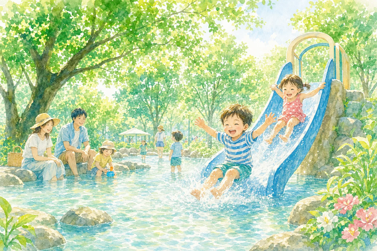 2026年 戸山公園 じゃぶじゃぶ池 1日満喫コース