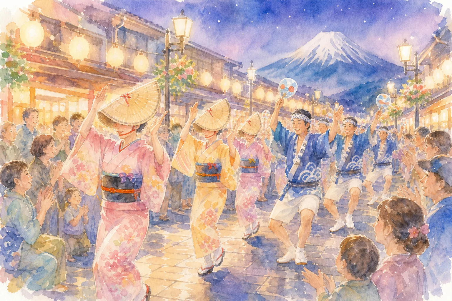 富士山すその阿波おどり 裾野駅前中央商店街会場