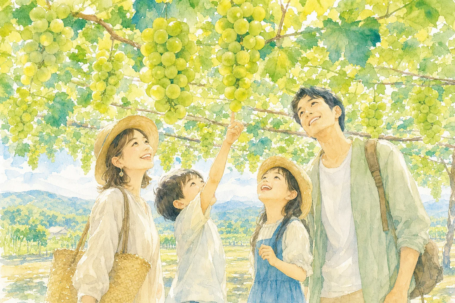 2026年 竹屋ぶどう園の味覚狩り 1日満喫コース