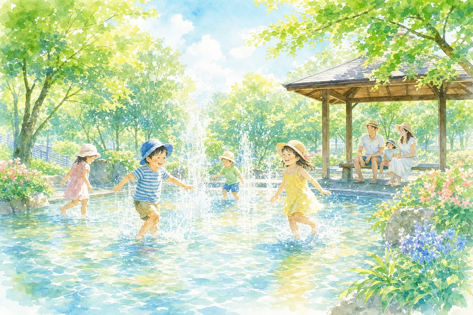 2026年 せせらぎ公園 噴水・流水 1日満喫コース