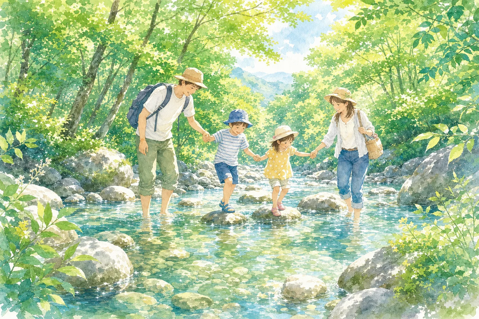 2026年 柏原渓谷キャンプ村 TaTuTaの森 川遊びエリア 1日満喫コース