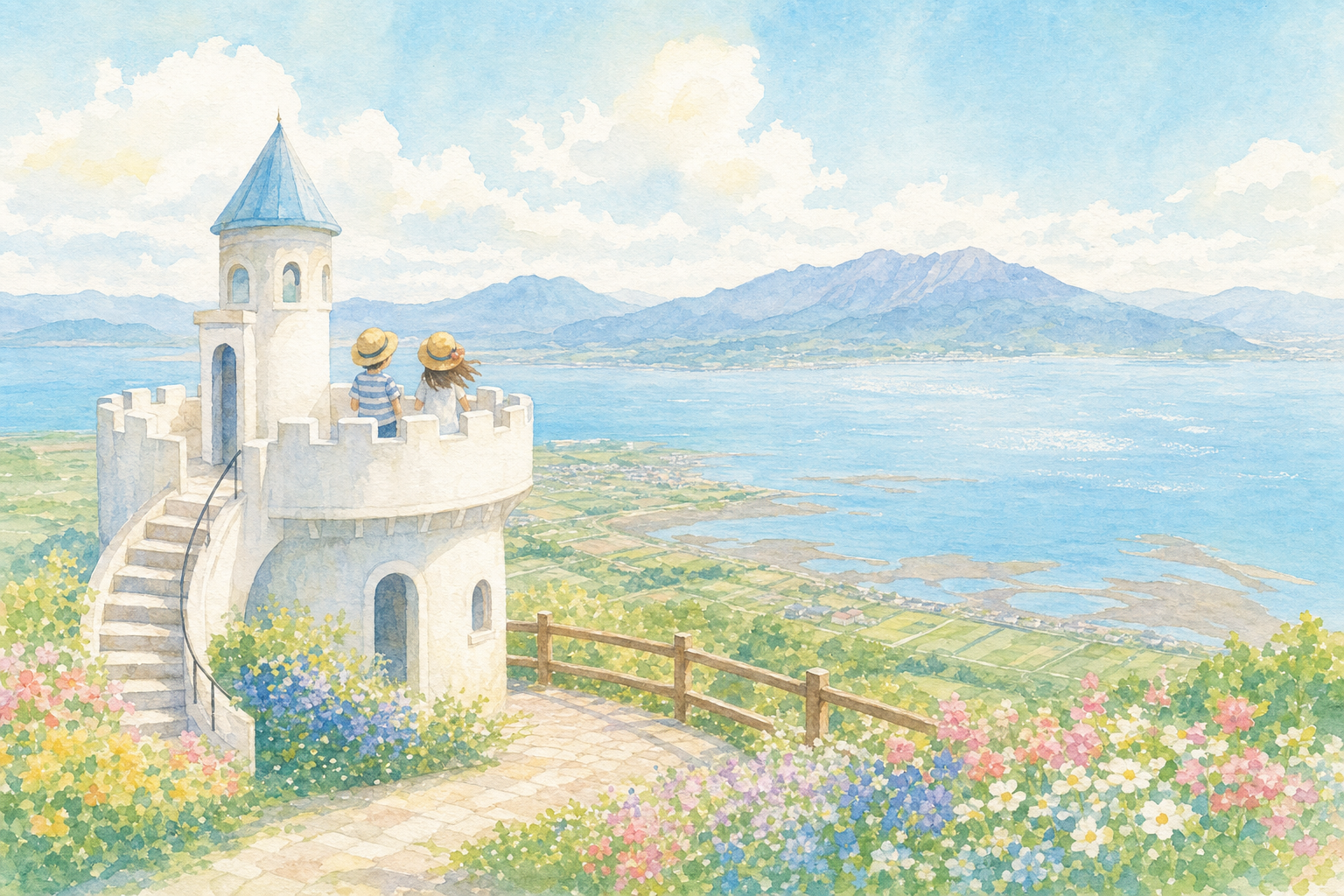 竹崎城址展望台
