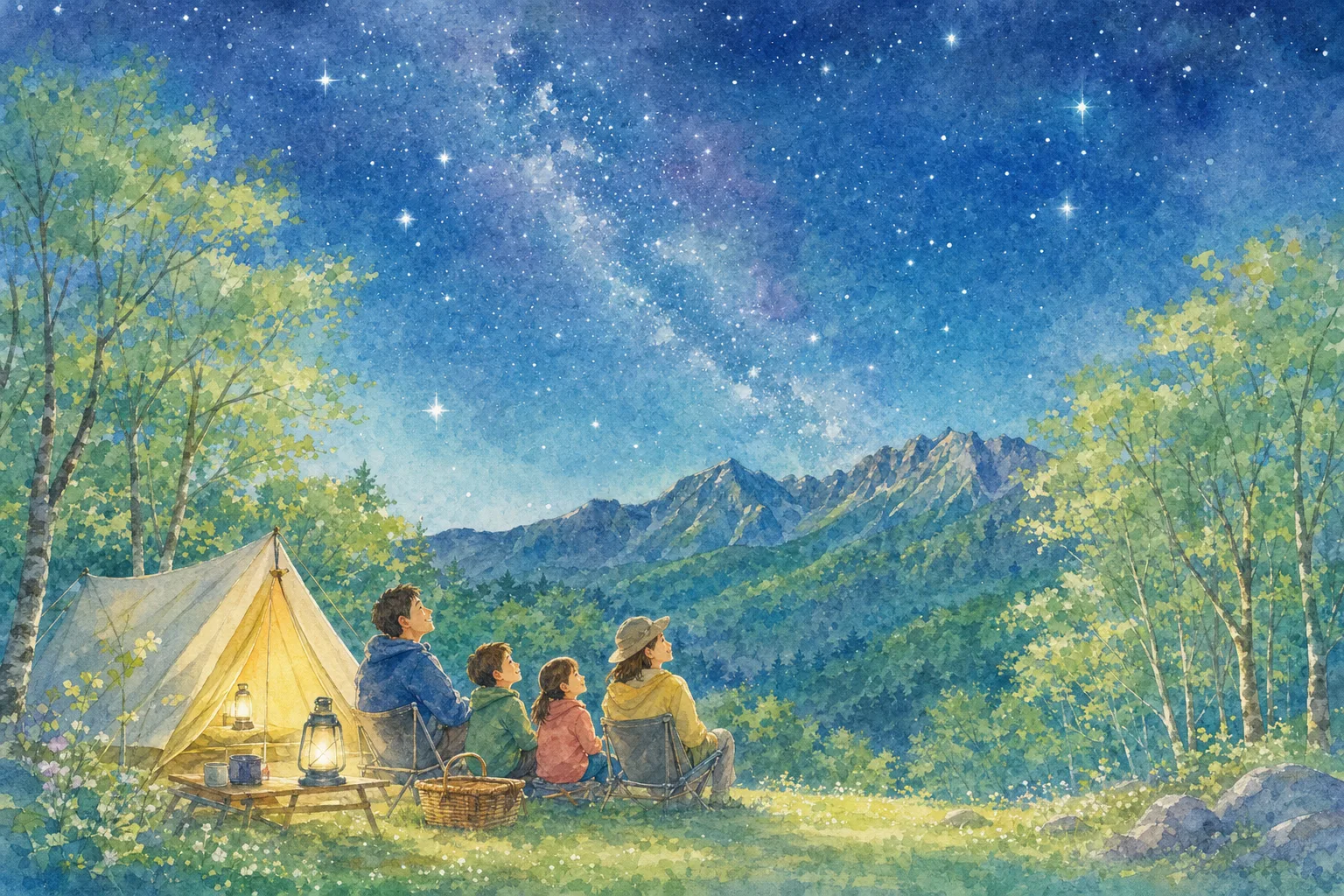 2026年 鏡ヶ成キャンプ場の星空 1日満喫コース