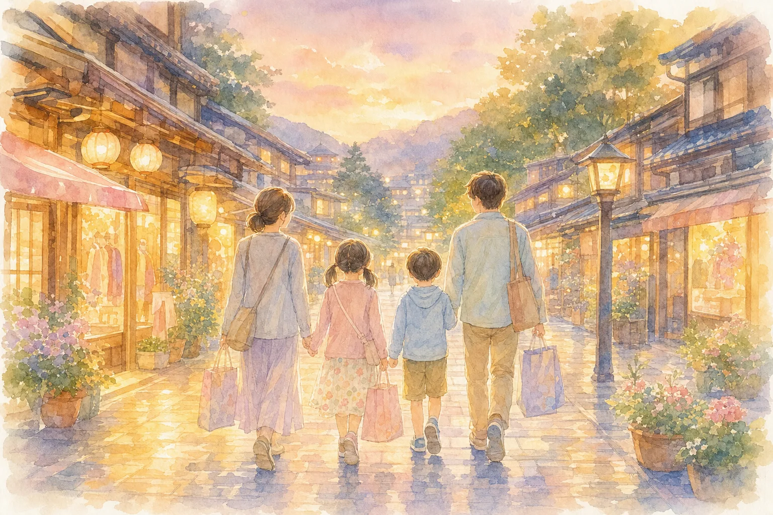 温根湯温泉商店街