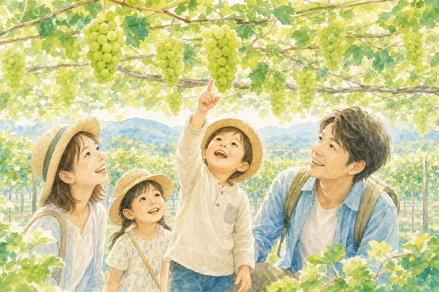 2026年 竹屋ぶどう園の味覚狩り 1日満喫コース