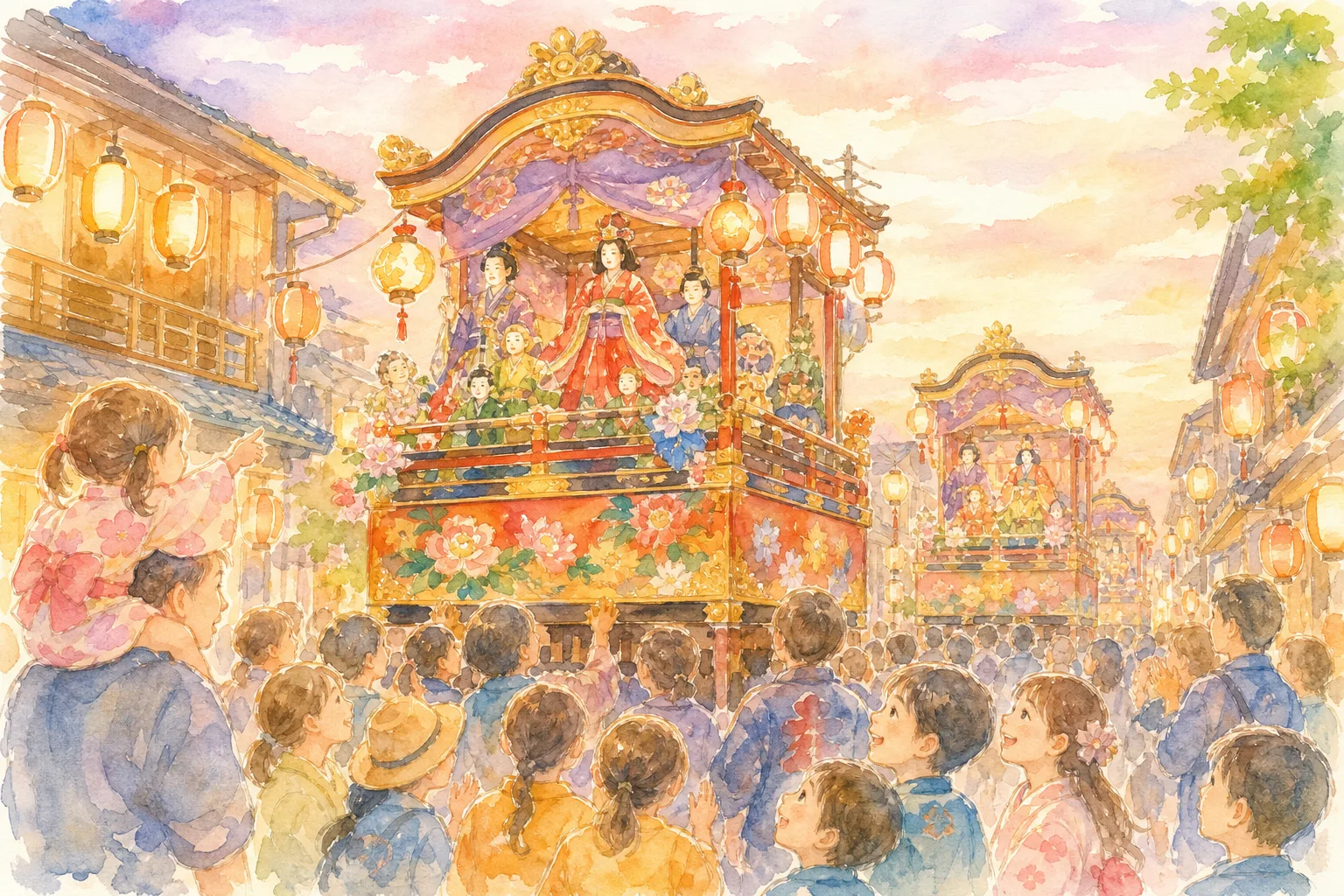 新庄市中心部(新庄まつり山車巡行)