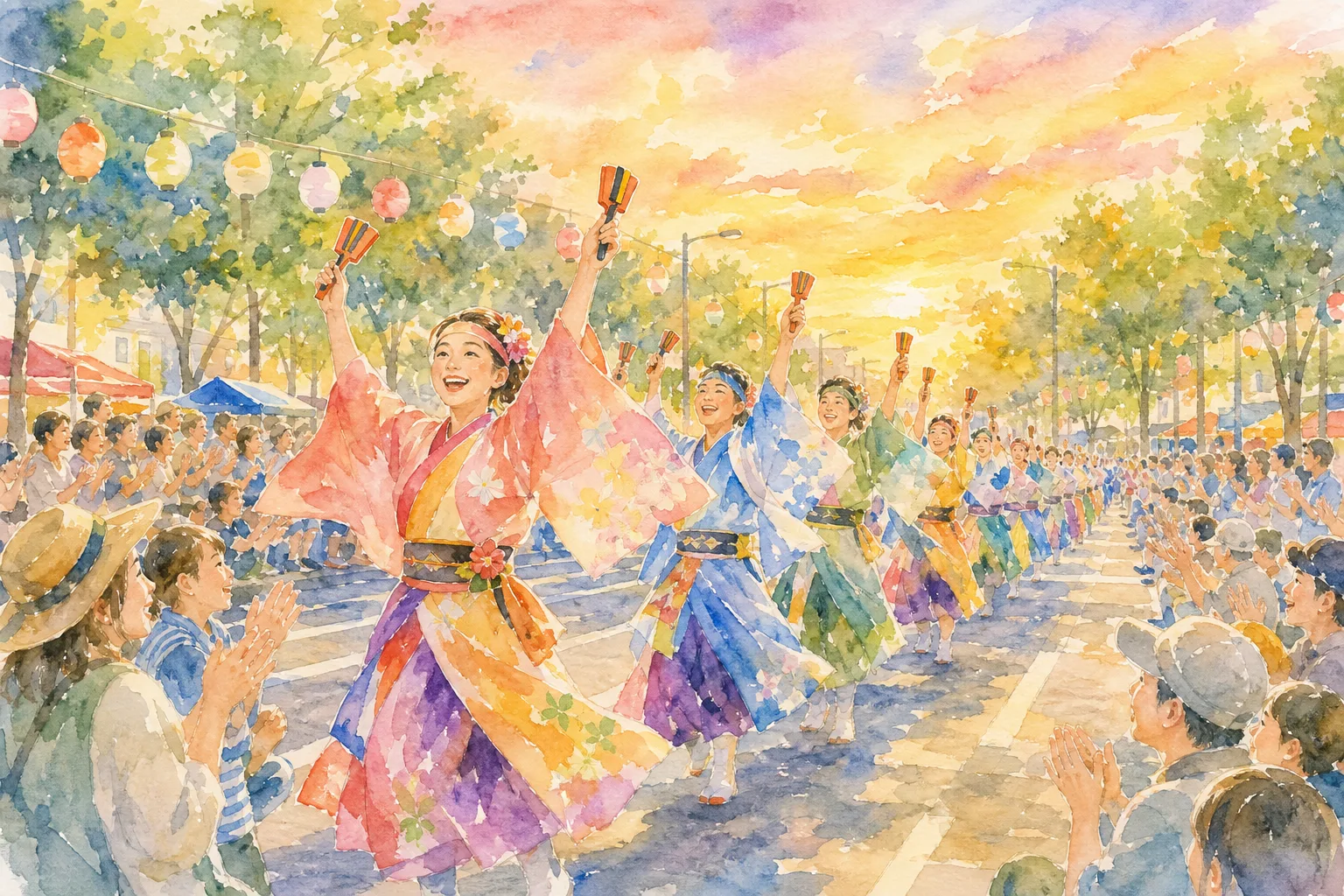 追手筋本部競演場(よさこい祭り)