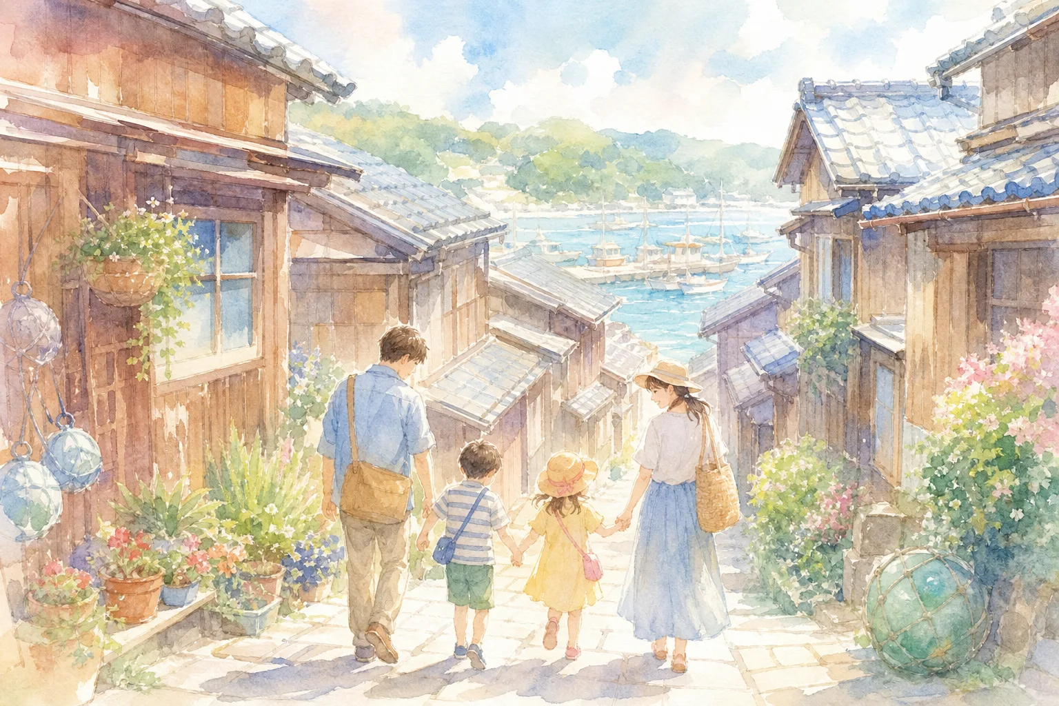 外川の街並み