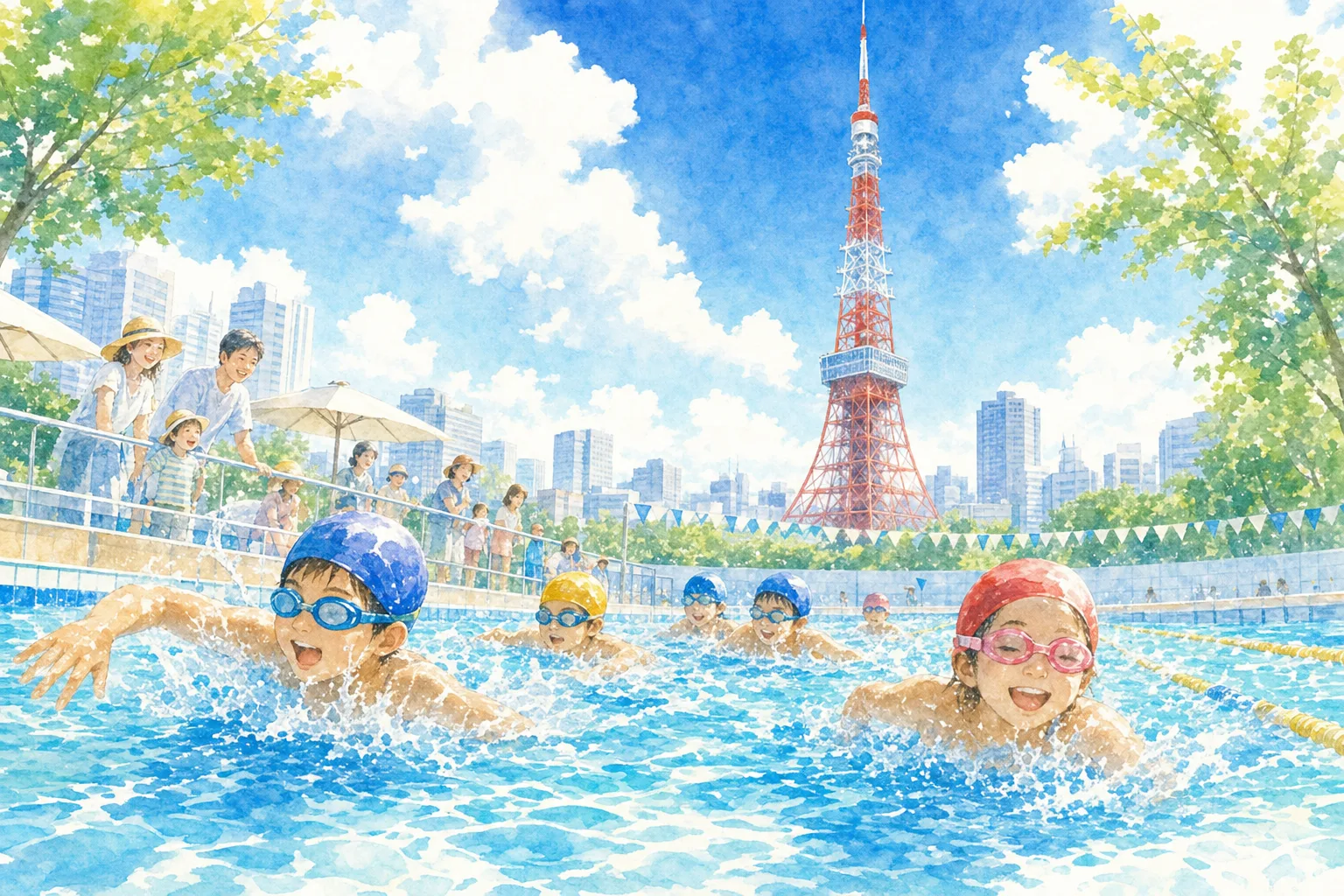 2026年 アクアフィールド芝公園 屋外プール 1日満喫コース