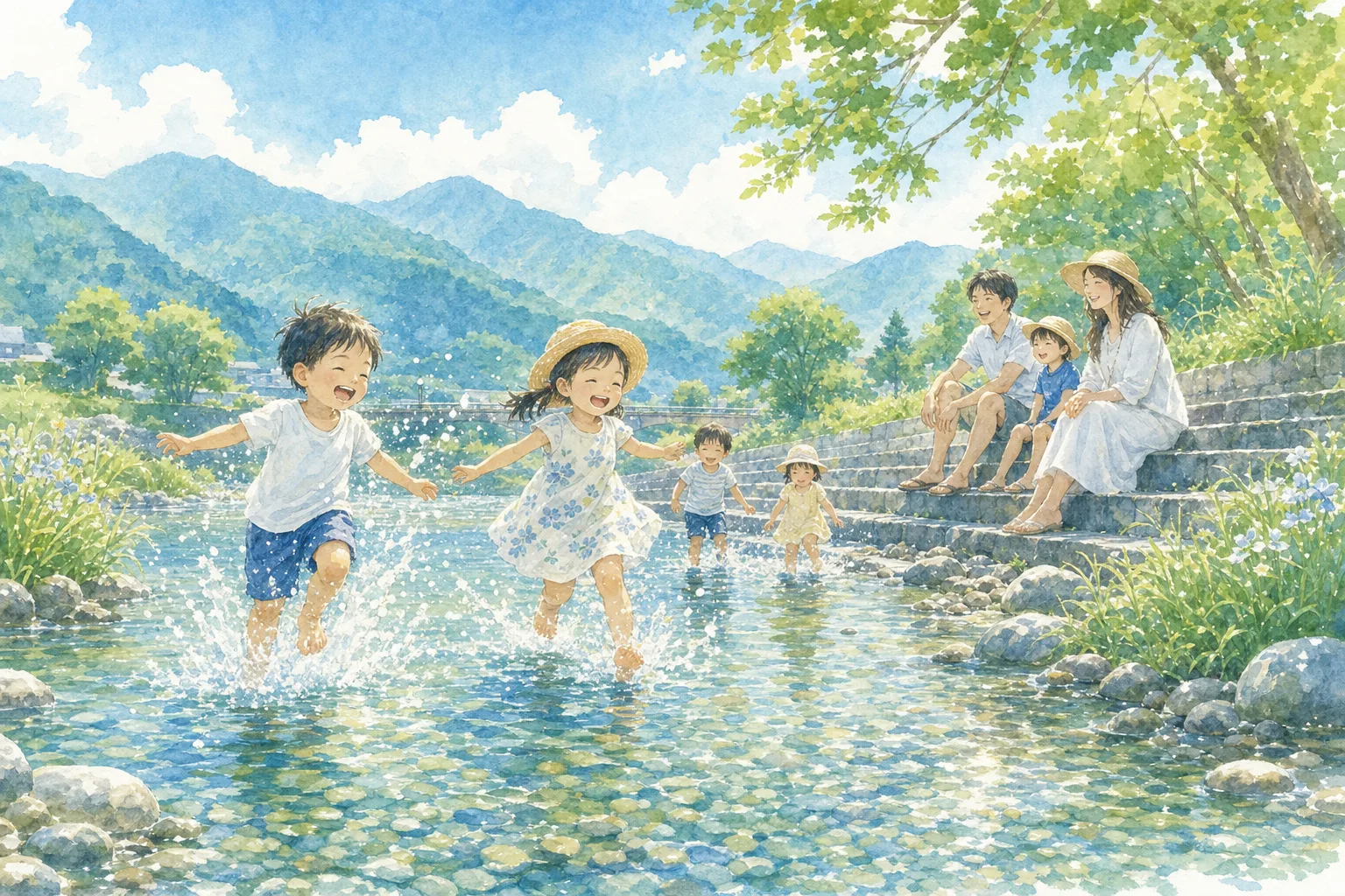 2026年 松川河川公園 じゃぶじゃぶ水路 1日満喫コース