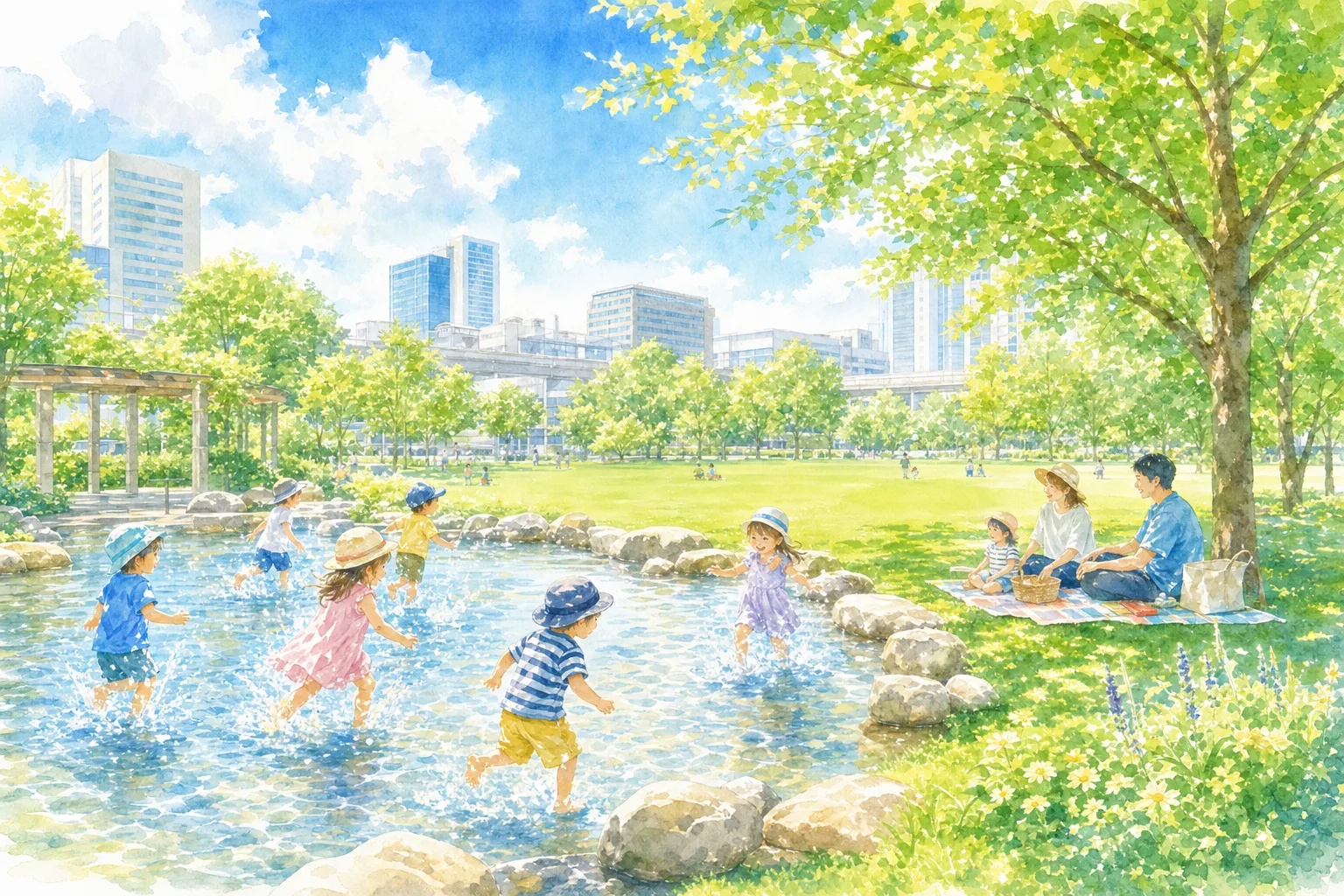 2026年 つくば中央公園 水遊び場 1日満喫コース