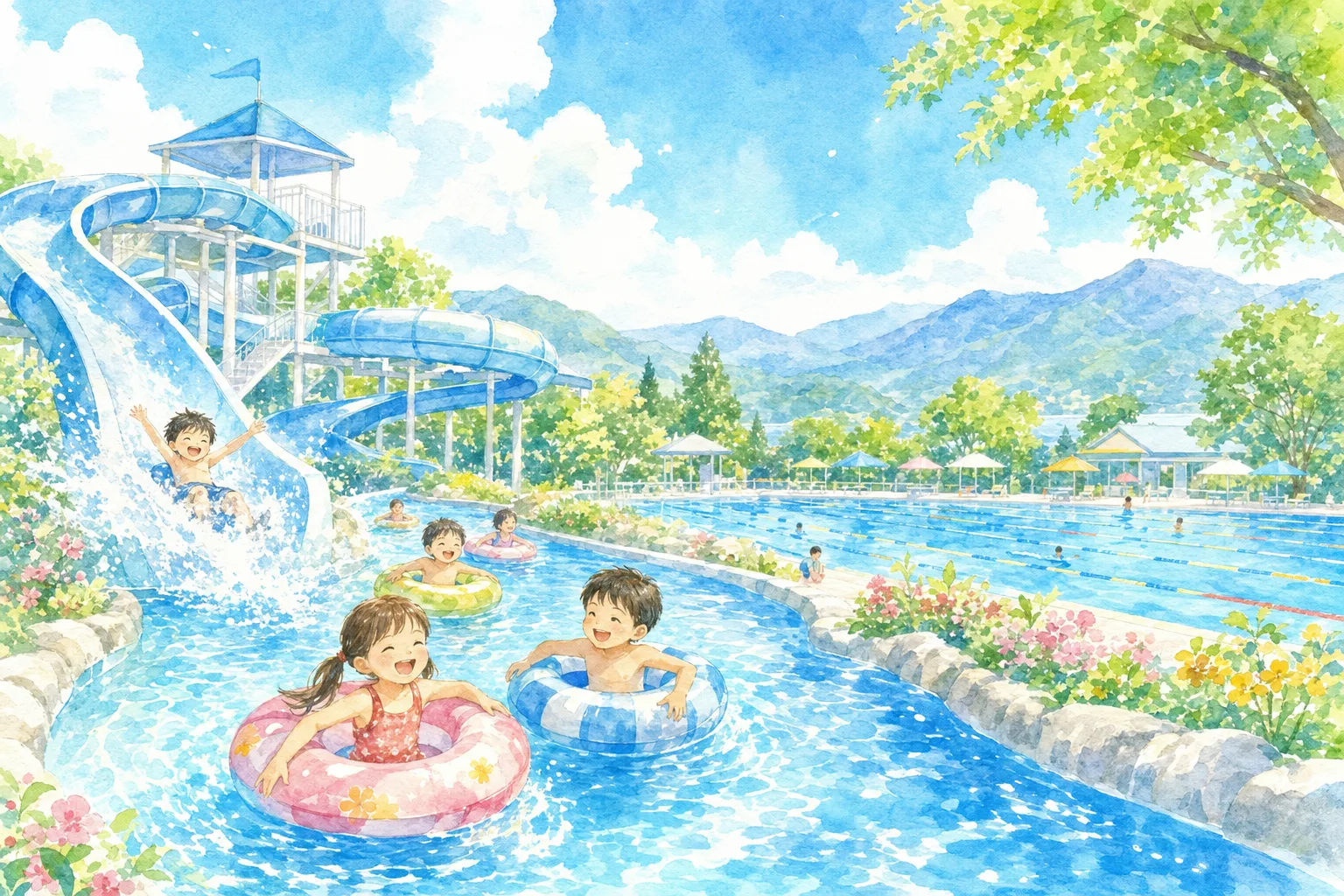 2026年 中野市民プール 1日満喫コース
