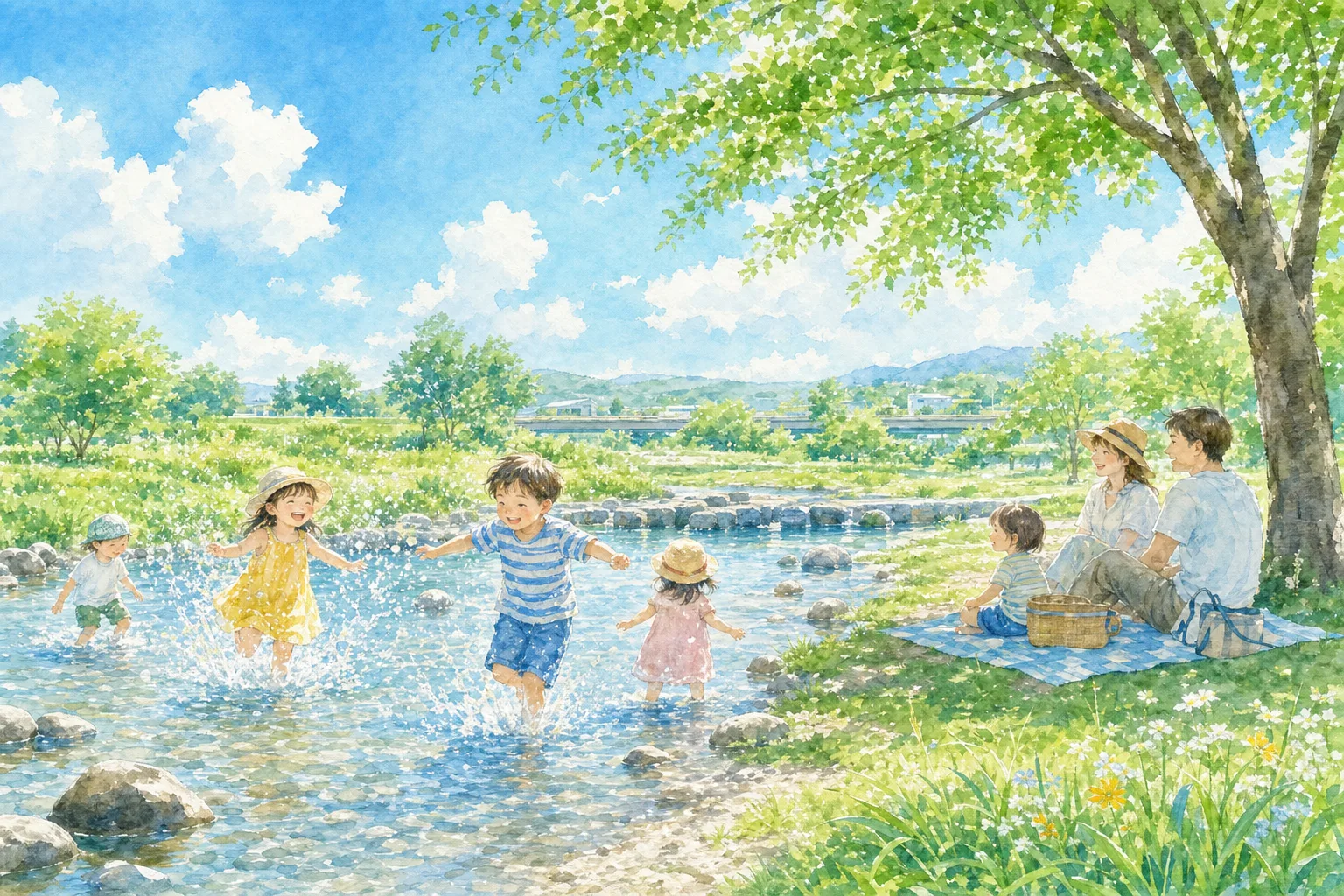 2026年 大島北野河川公園 じゃぶじゃぶ池 1日満喫コース