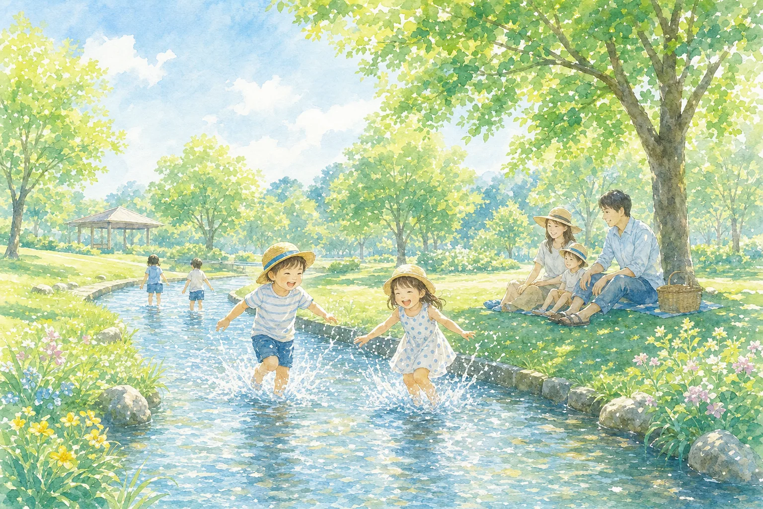 2026年 長峰公園 せせらぎ水路 1日満喫コース