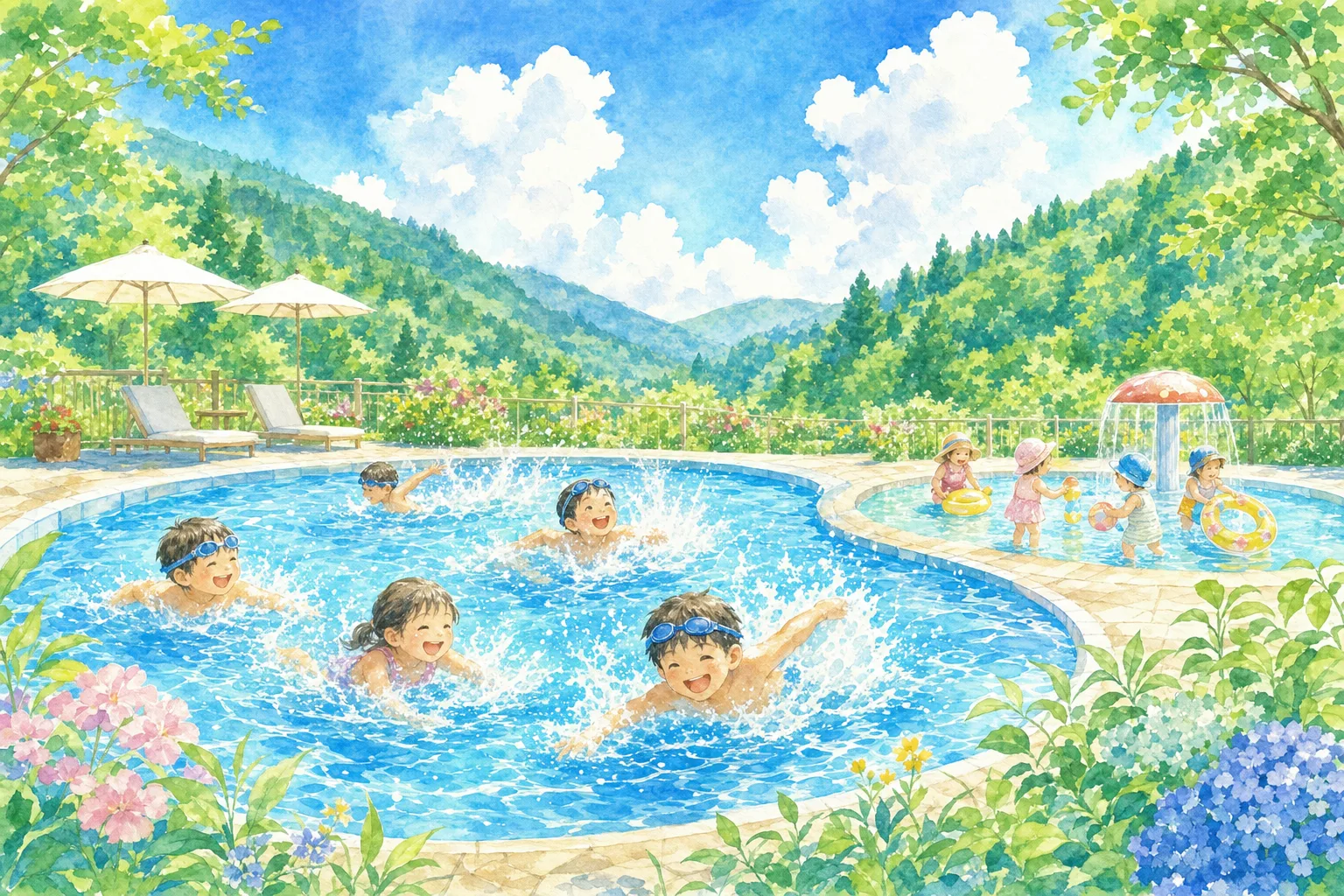 2026年 作木水泳プール 1日満喫コース