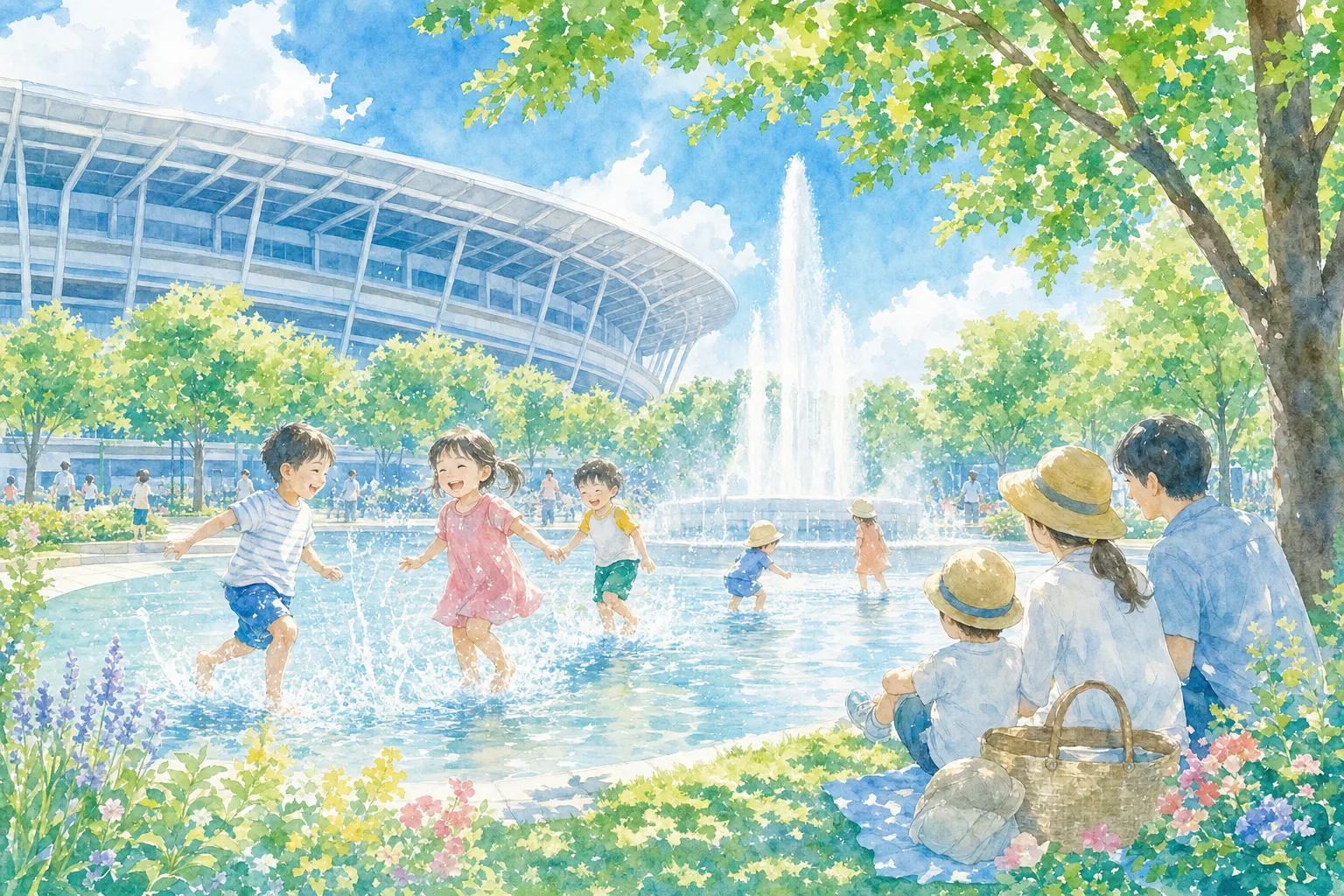 2026年 豊田市中央公園 大噴水・じゃぶじゃぶ池 1日満喫コース