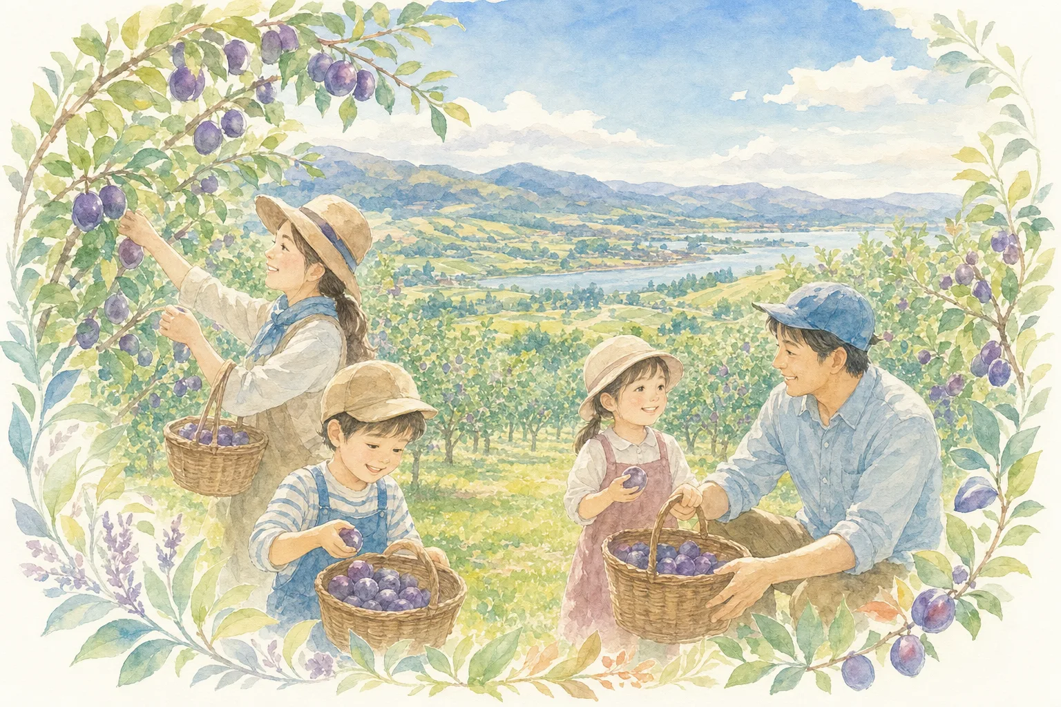 2026年 さくらんぼ山観光農園(プルーン狩り)の味覚狩り 1日満喫コース