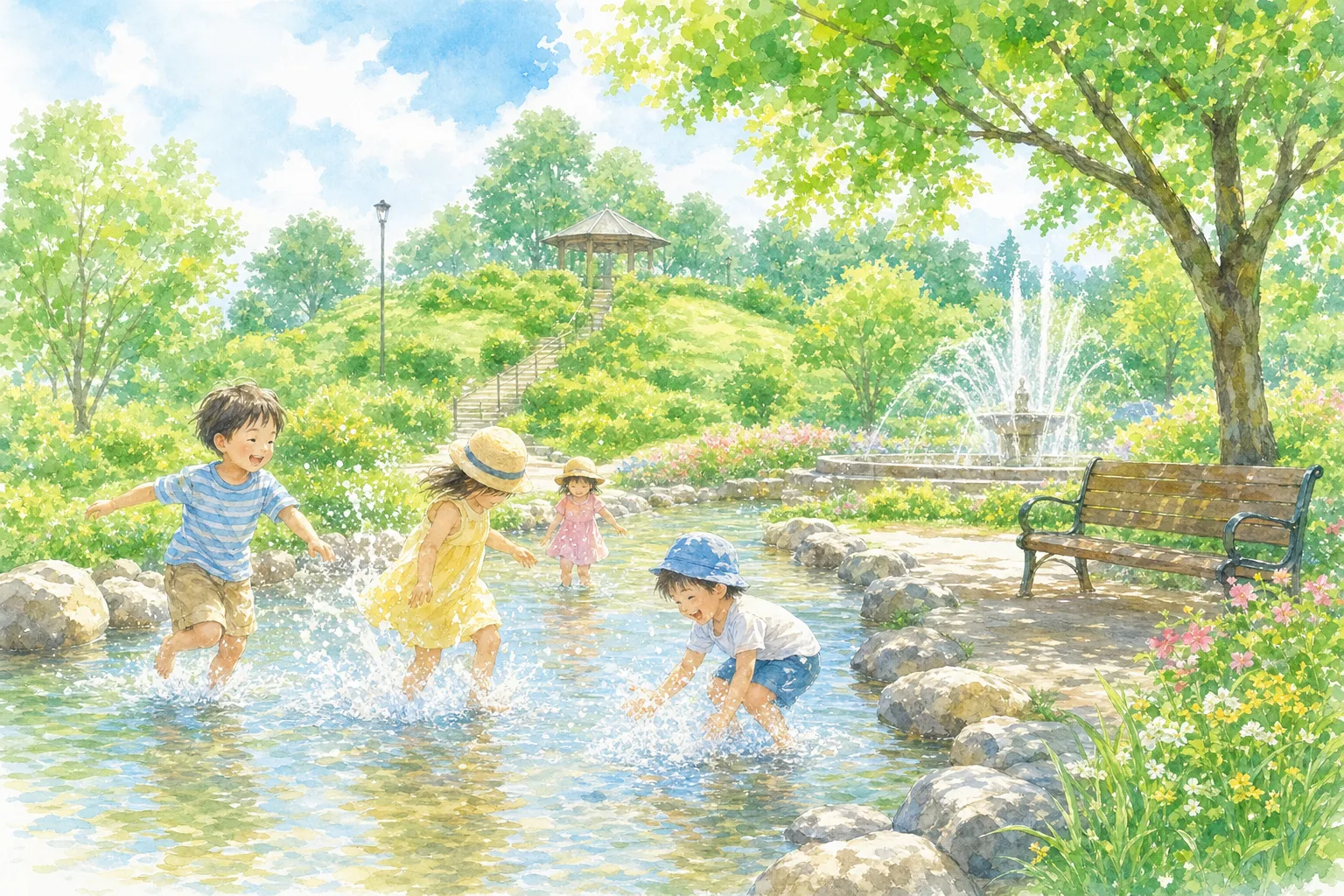 2026年 千里中央公園 噴水・せせらぎ 1日満喫コース