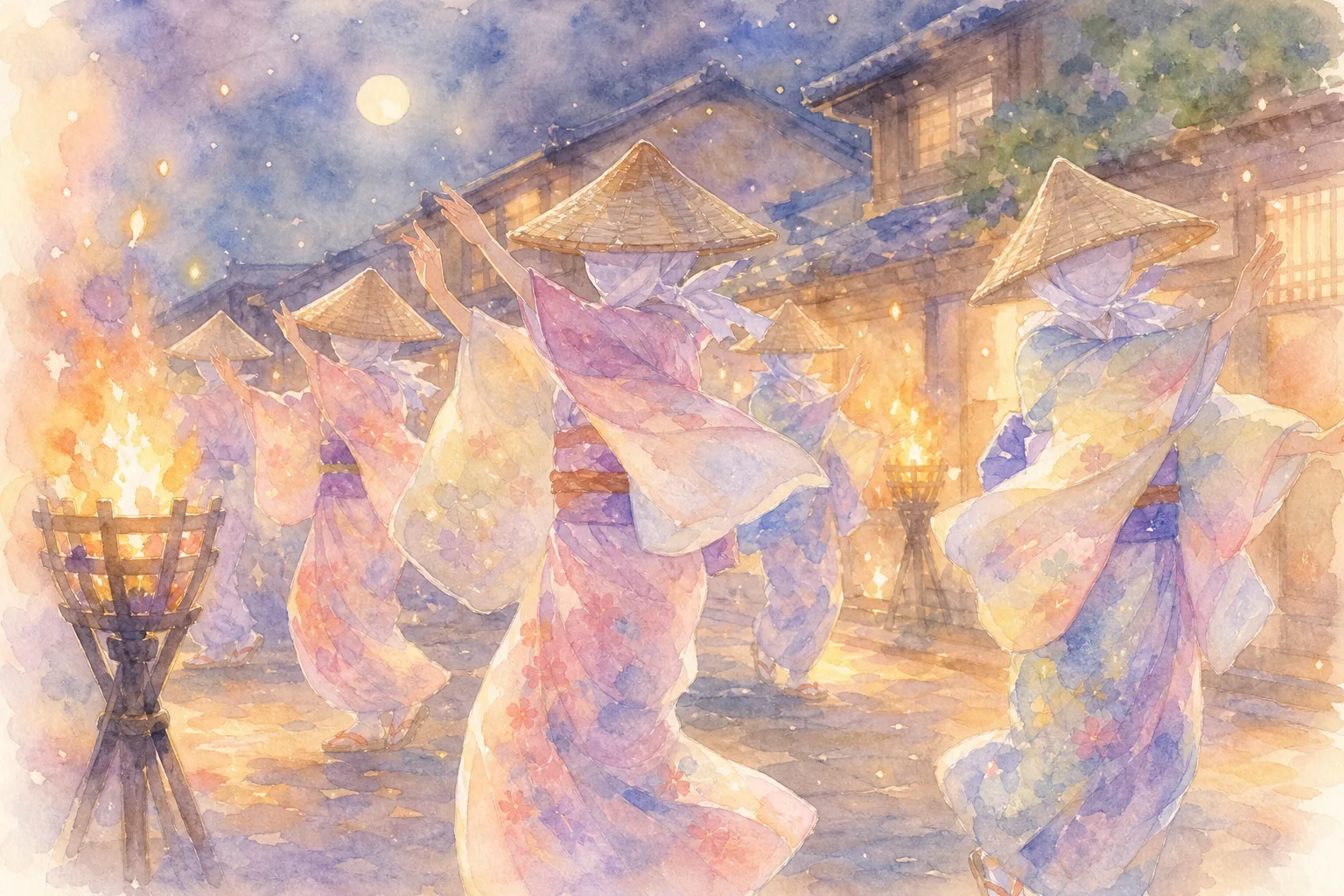 羽後町中心部(西馬音内盆踊り会場)