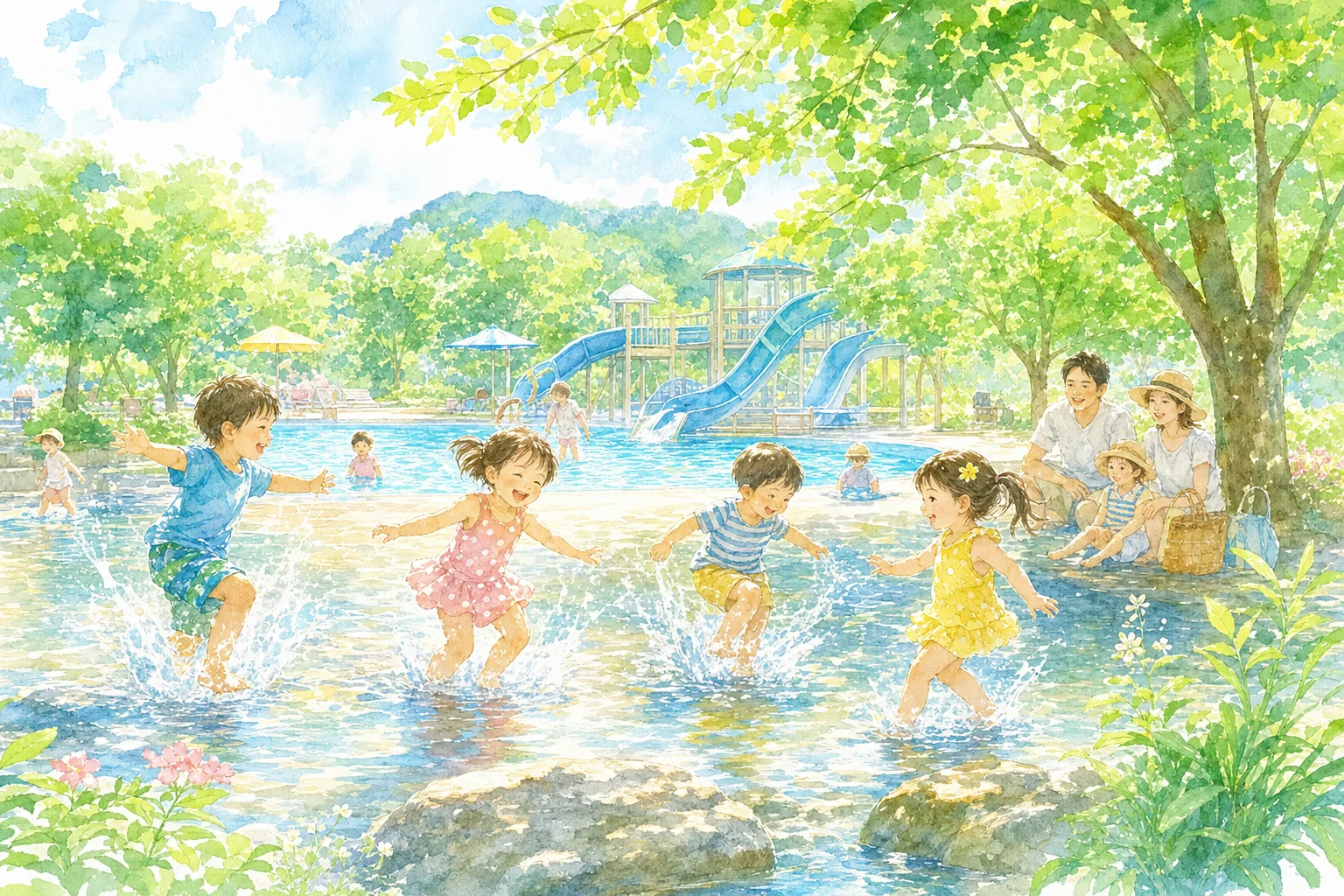 2026年 鯖江市民プール 親水広場 1日満喫コース