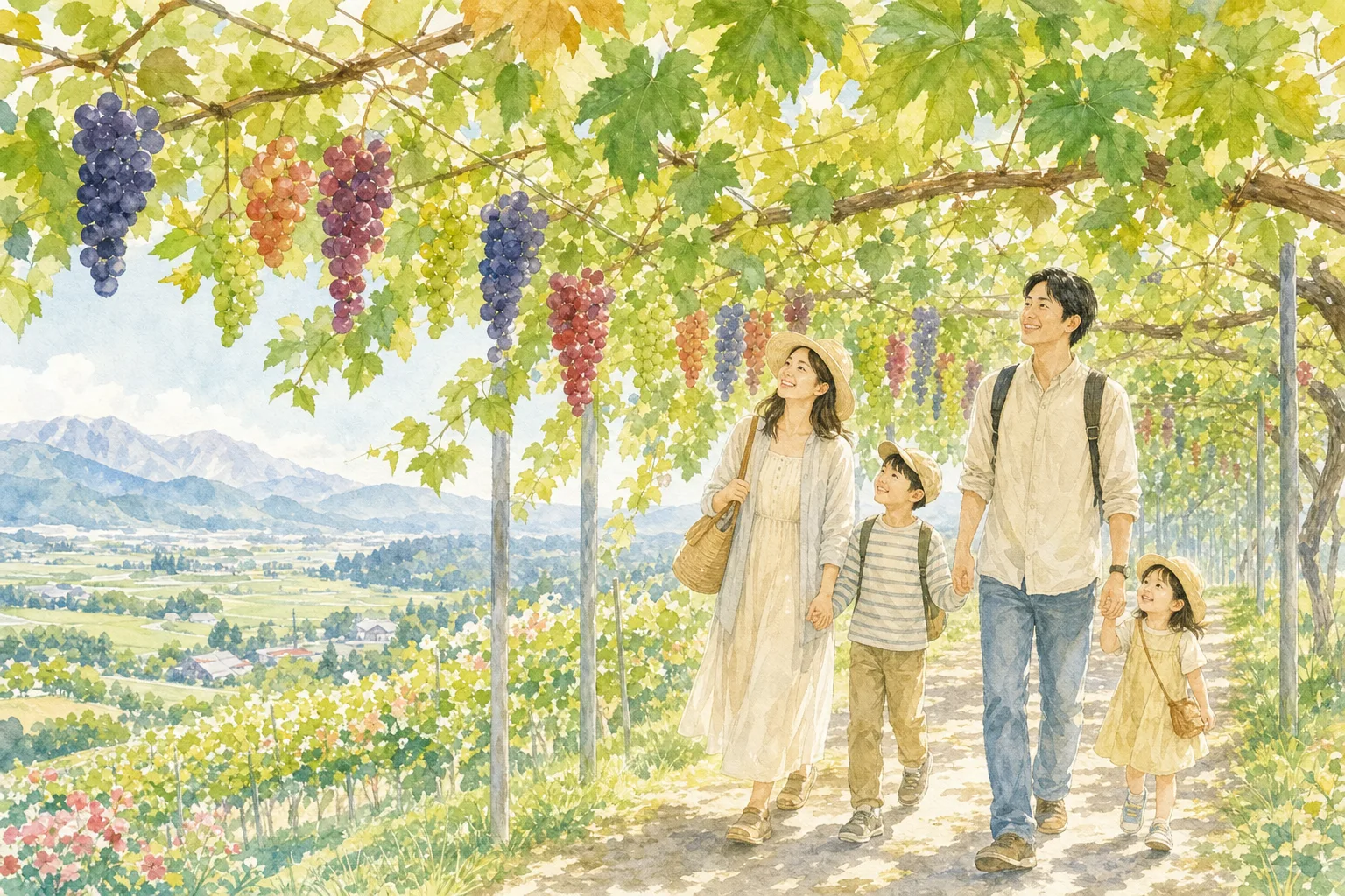 2026年 やまふじぶどう園の味覚狩り 1日満喫コース