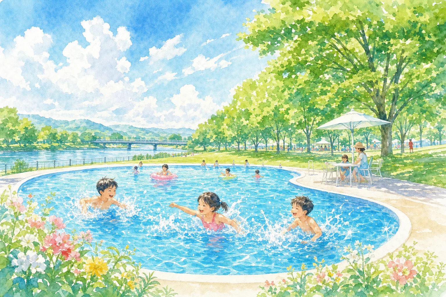 2026年 北上市民展勝地プール 1日満喫コース