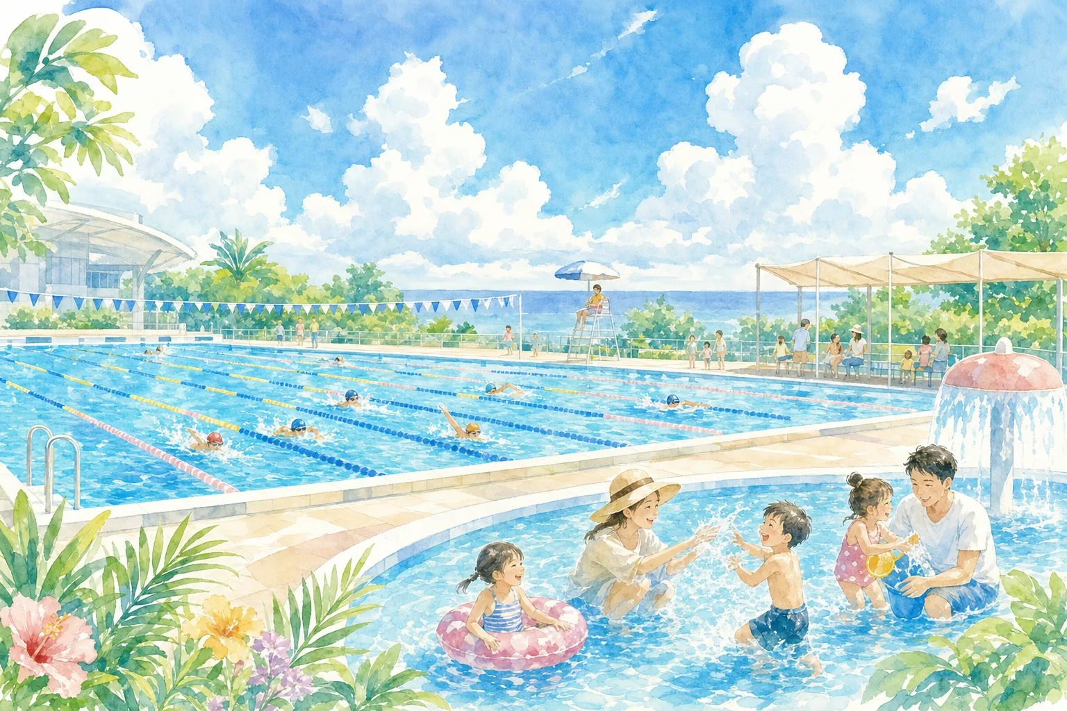 2026年 関市中池市民プール 1日満喫コース