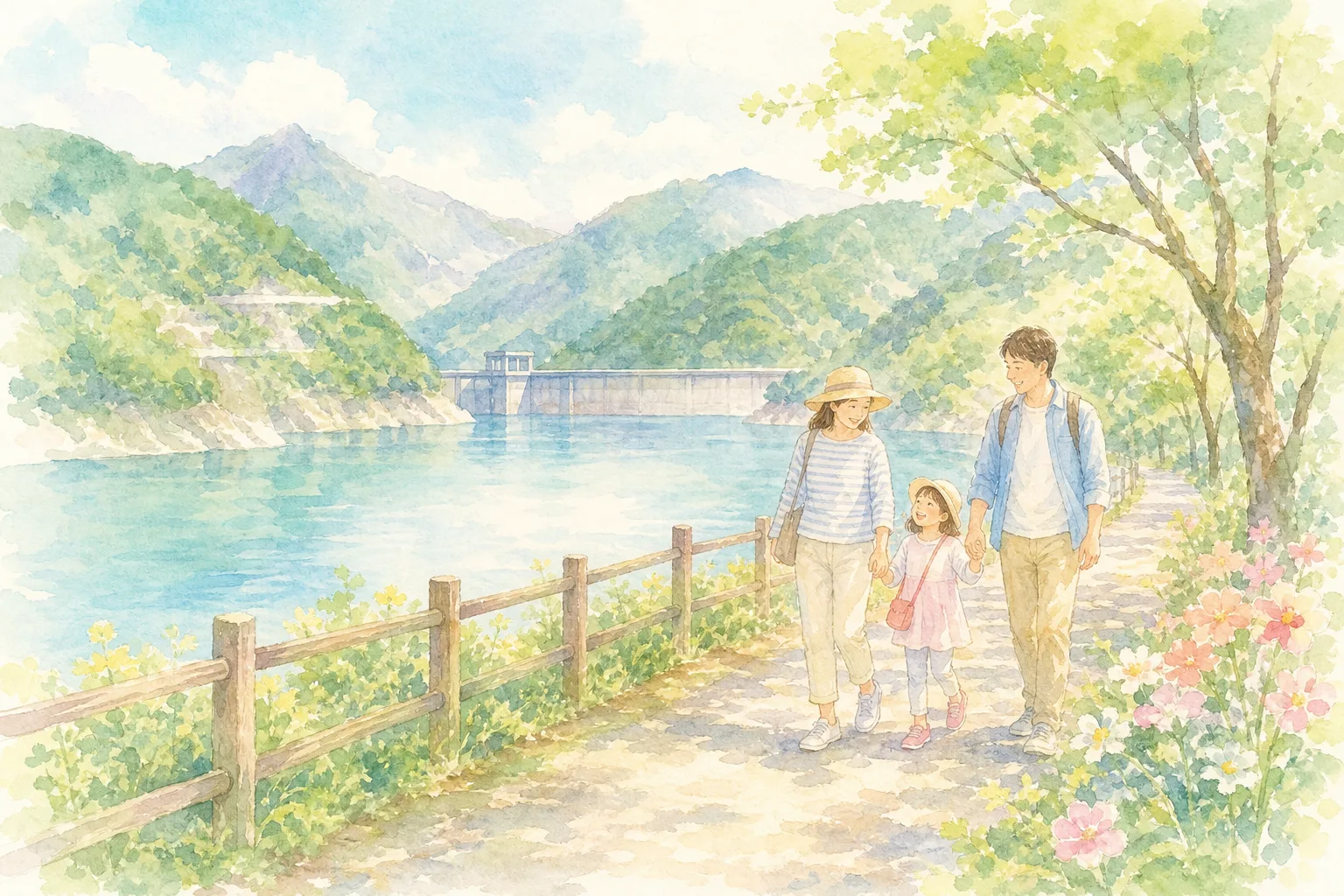 朝倉ダム湖畔緑水公園