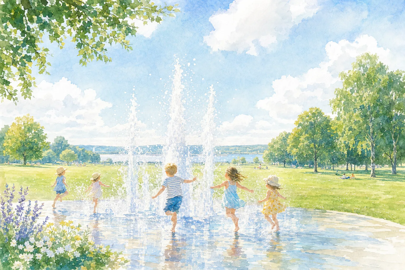 2026年 秋田県立北欧の杜公園 わんぱく広場の噴水 1日満喫コース
