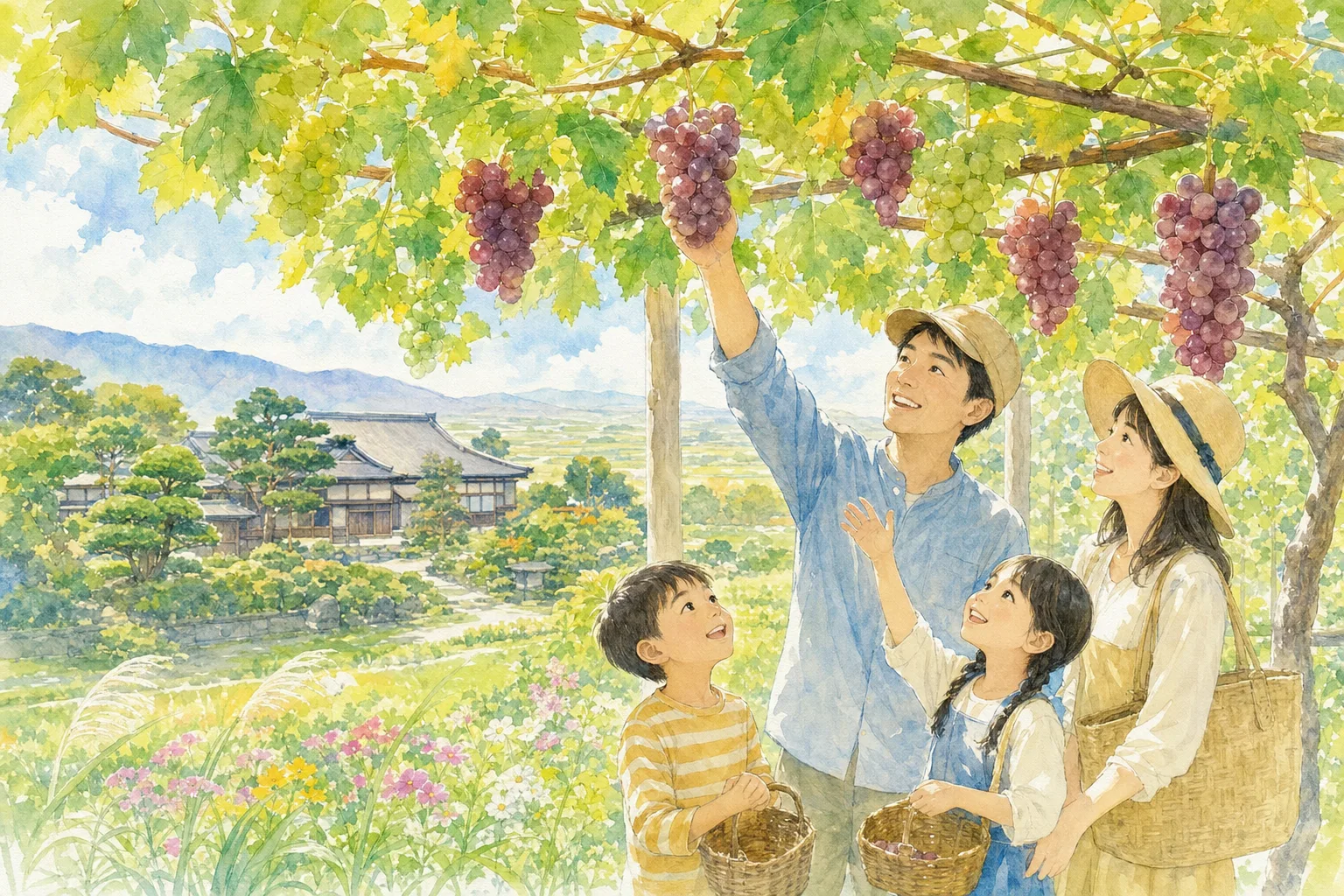 2026年 伊藤ぶどう園の味覚狩り 1日満喫コース