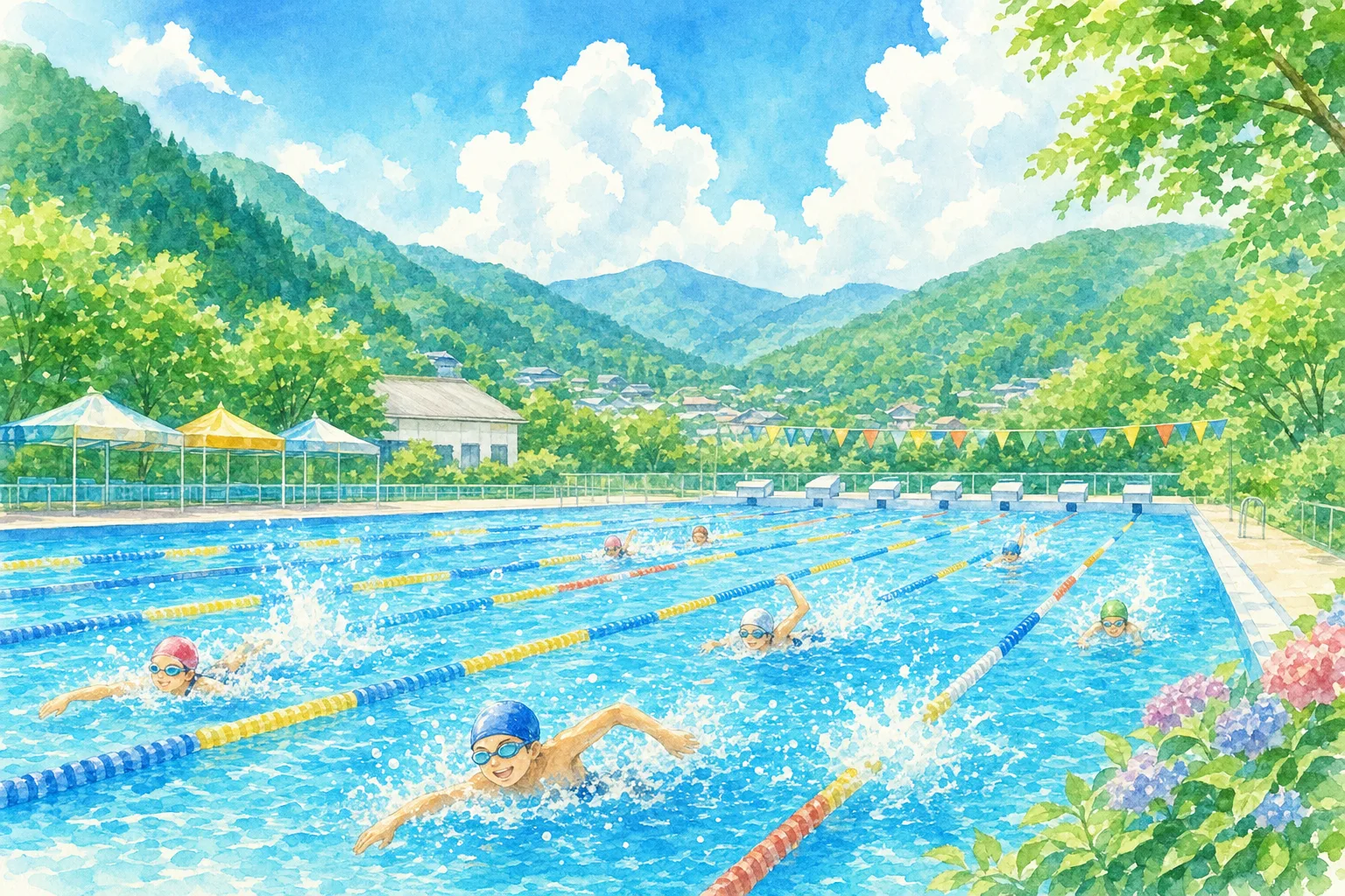 2026年 甲奴水泳プール 1日満喫コース