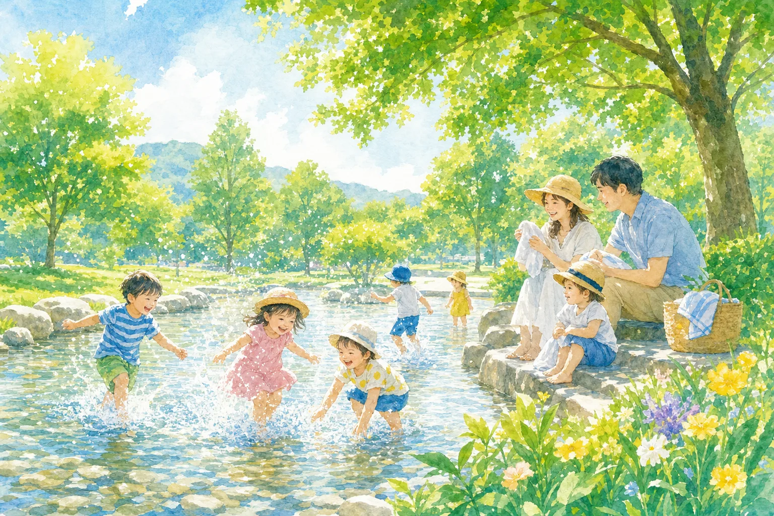 2026年 流公園 徒渉池 1日満喫コース