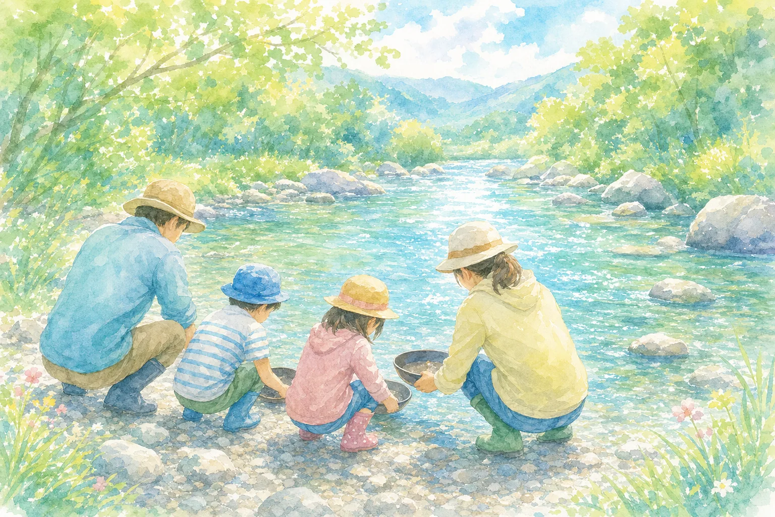 砂金掘り体験