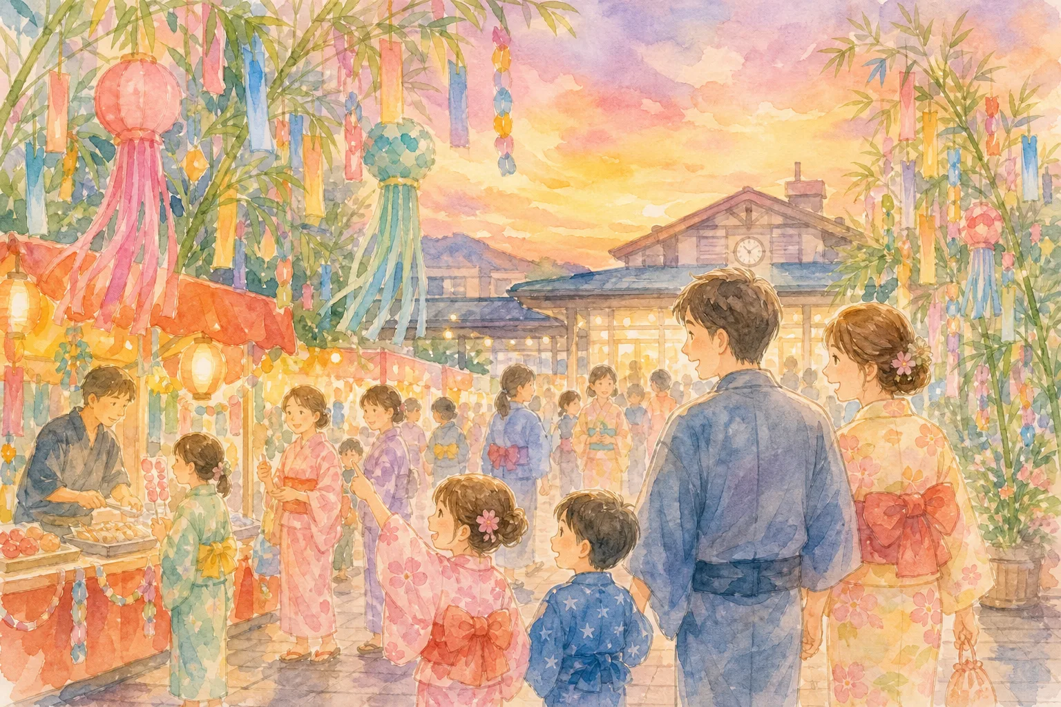JR瑞浪駅周辺(瑞浪美濃源氏七夕まつり)