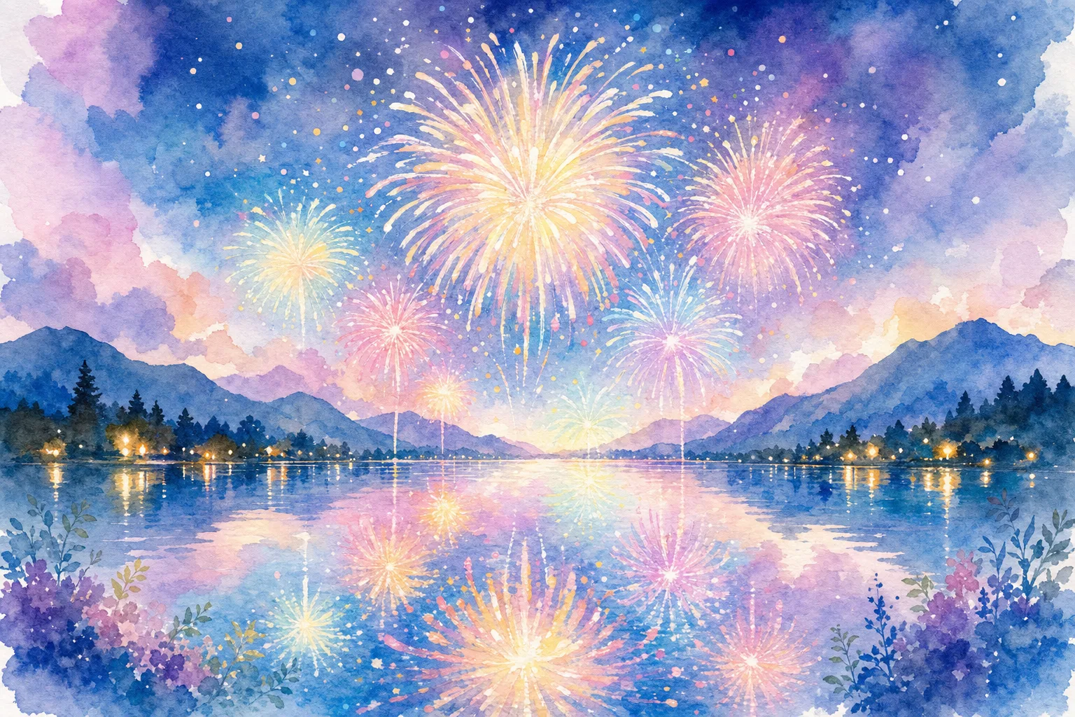 芦ノ湖夏まつりウィーク湖水祭花火大会会場(芦ノ湖上)