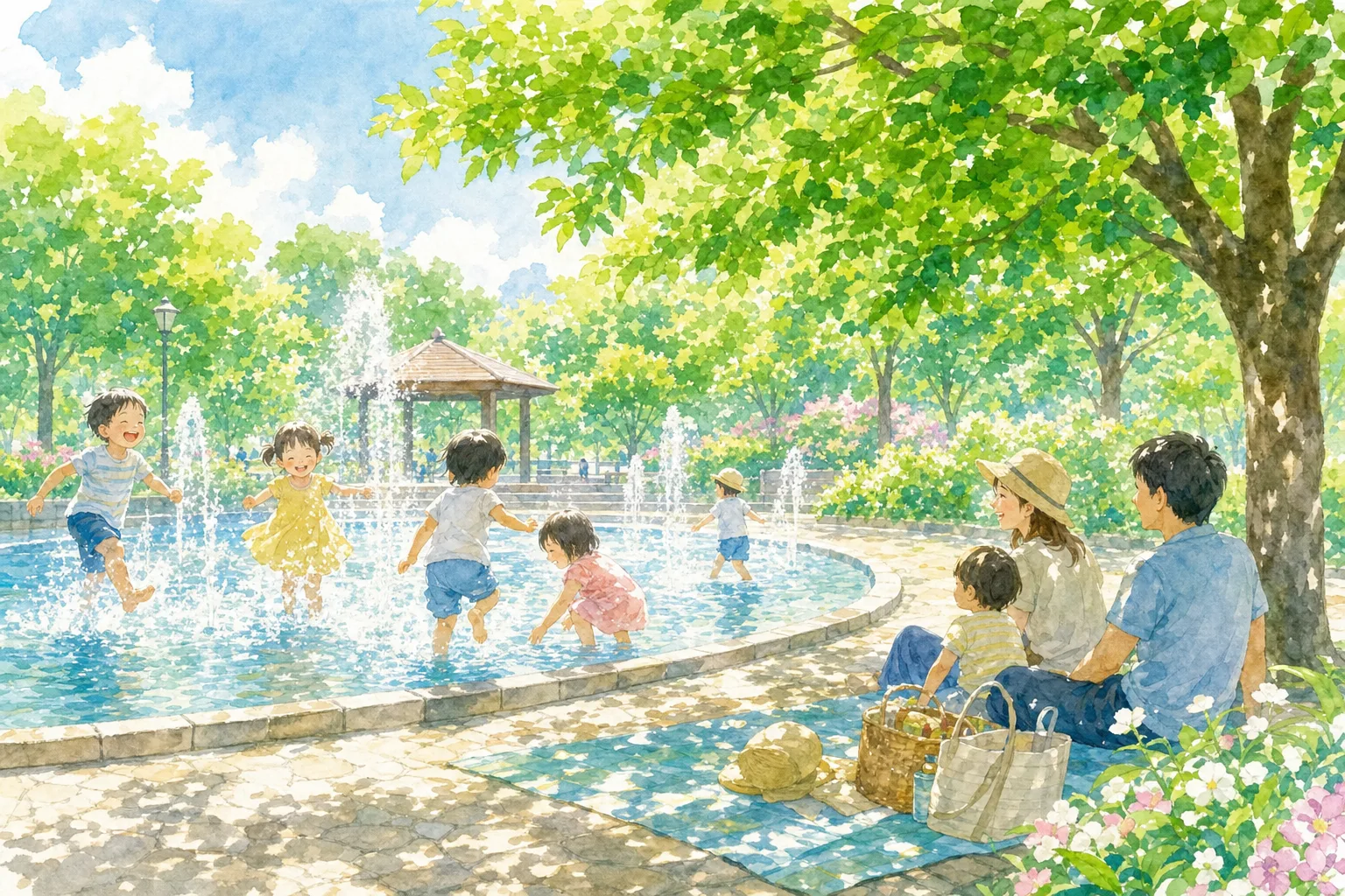2026年 秋田県立小泉潟公園 噴水広場 1日満喫コース