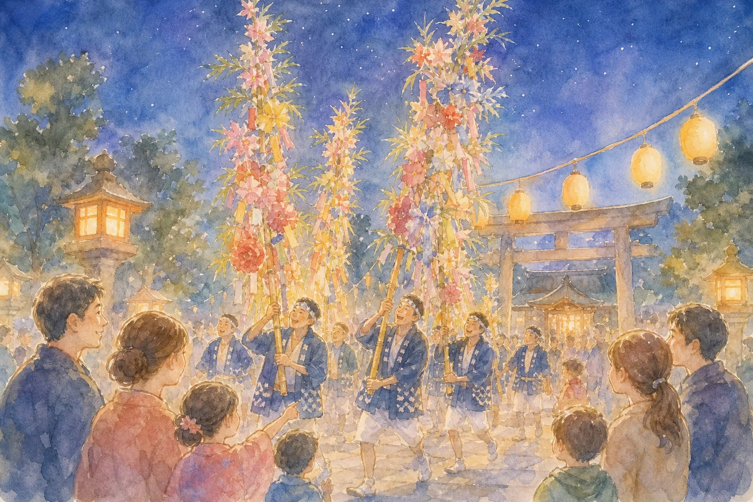 忌宮神社境内(数方庭祭会場)