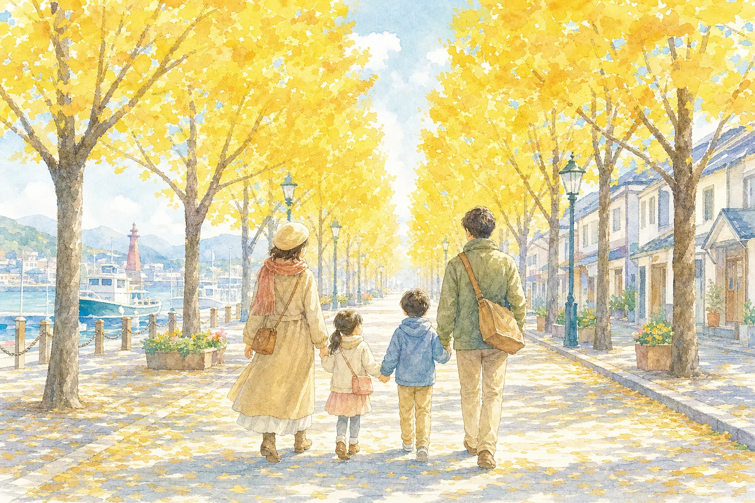2026年 山下公園通りの紅葉 1日満喫コース