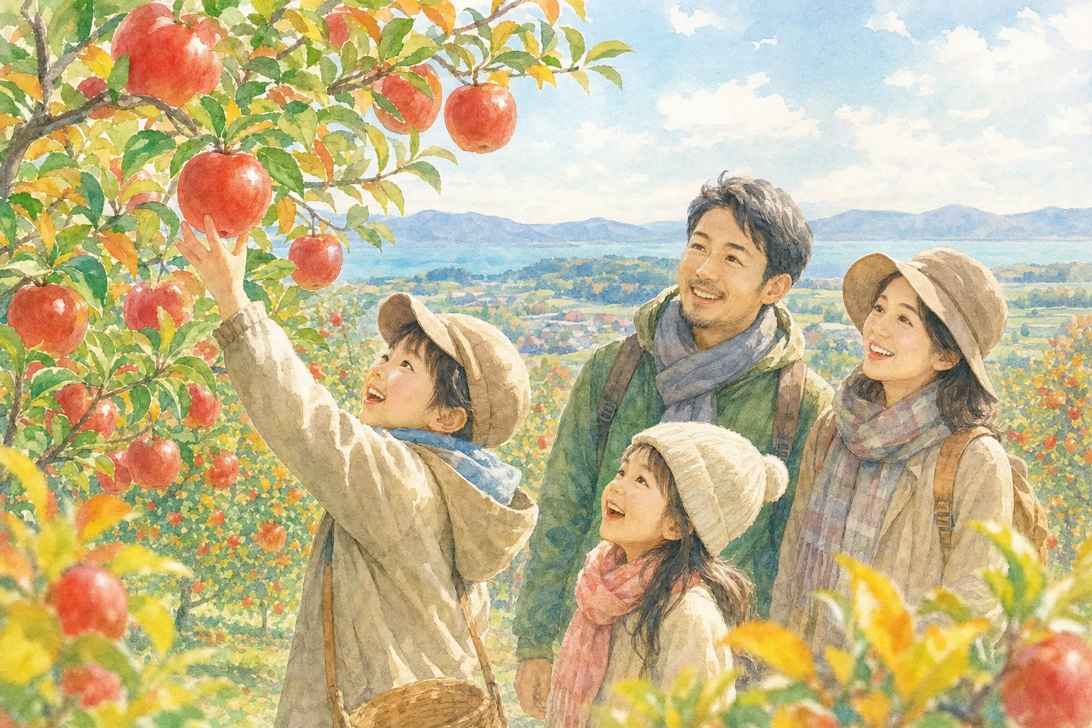 2026年 さくらんぼ山観光農園(りんご狩り)の味覚狩り 1日満喫コース