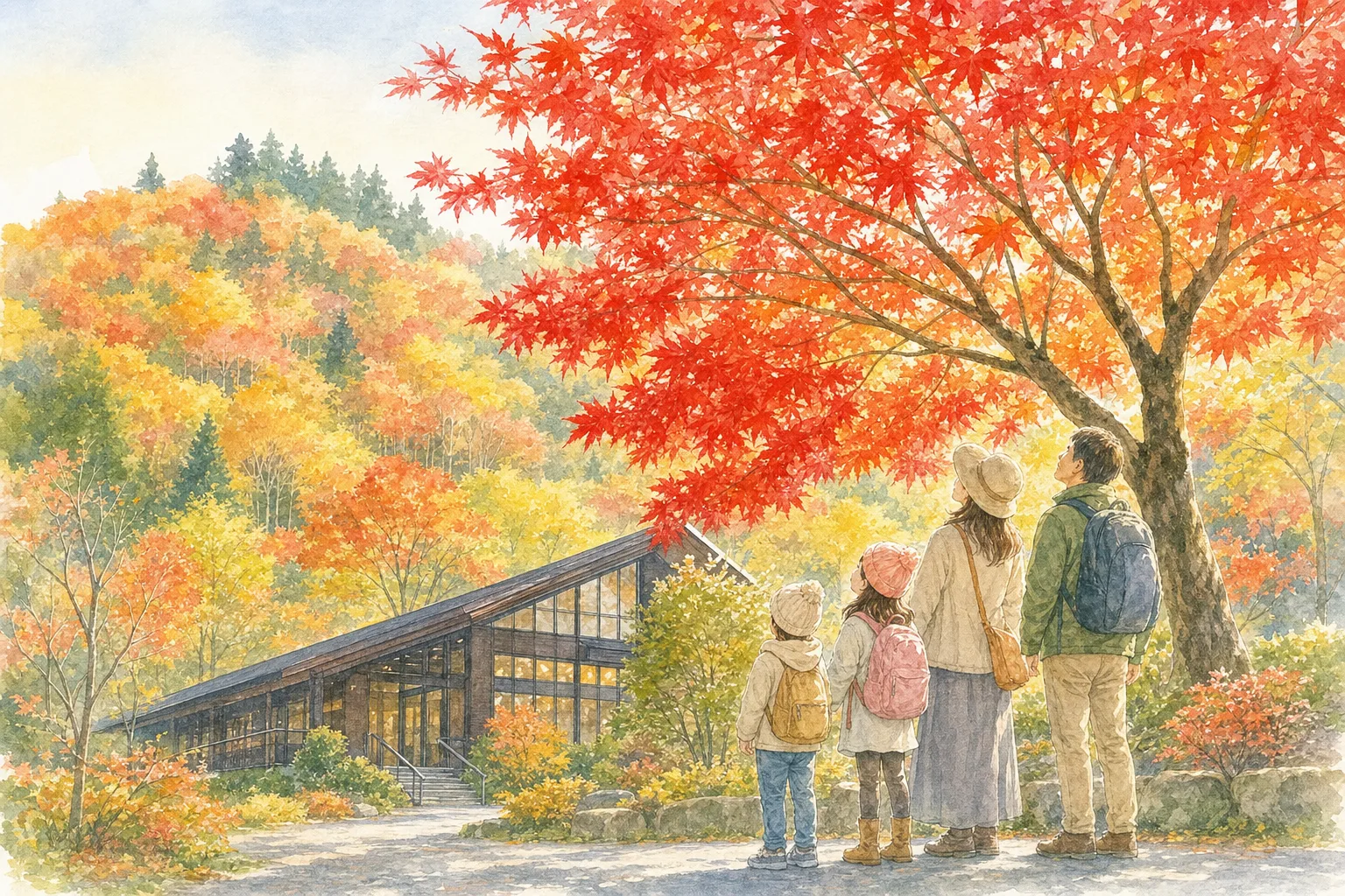 2026年 神奈川県立21世紀の森の紅葉 1日満喫コース