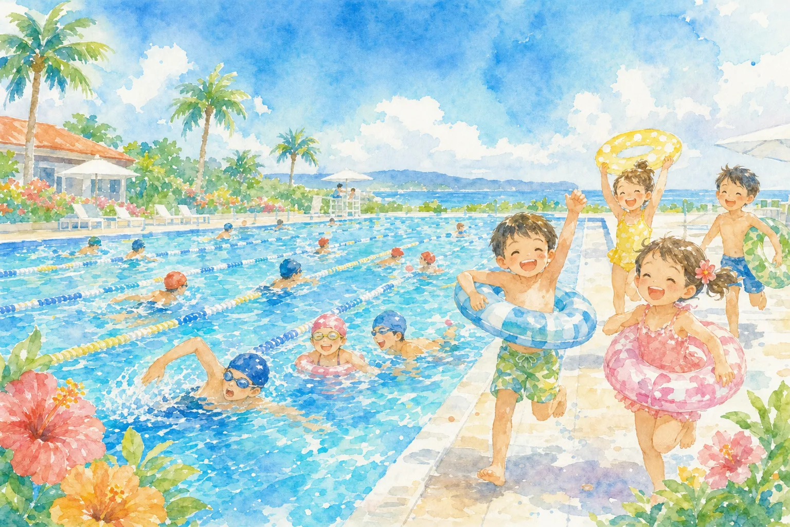 沖縄県総合運動公園 水泳プール(屋外50mプール)
