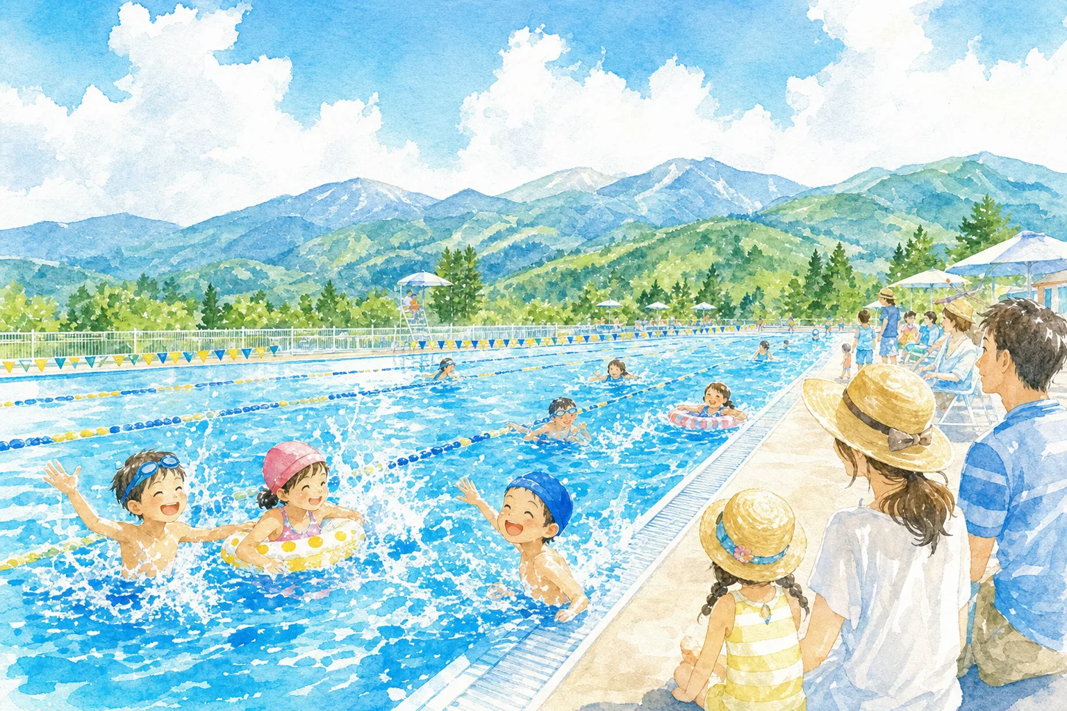 2026年 河北町民プール 屋外プール 1日満喫コース