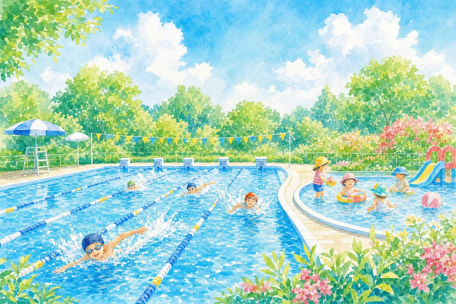 2026年 富岡八幡公園プール 1日満喫コース