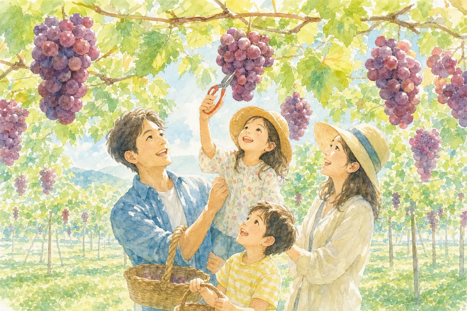 2026年 まるえ観光果樹園(ぶどう狩り)の味覚狩り 1日満喫コース