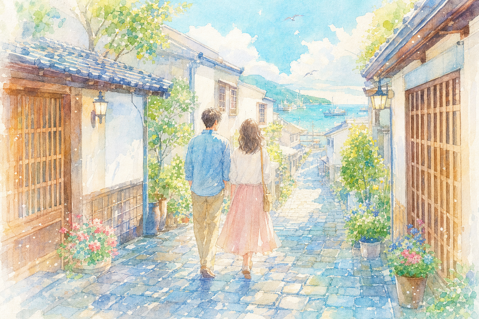 青石畳通り