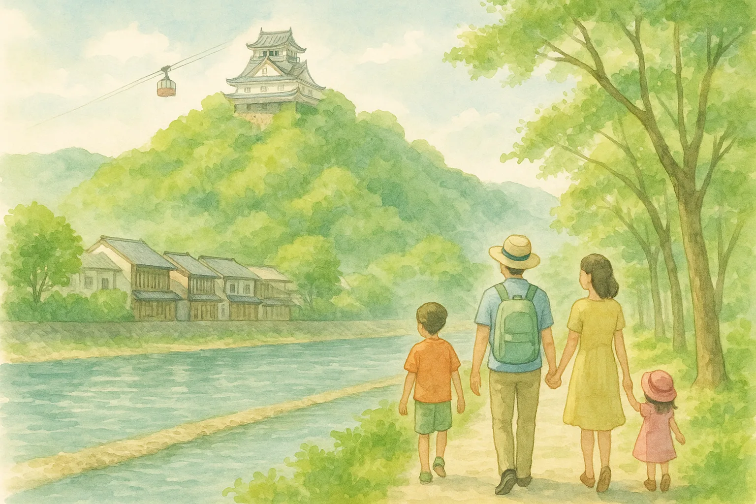 岐阜 金華山ロープウェーと川原町さんぽ