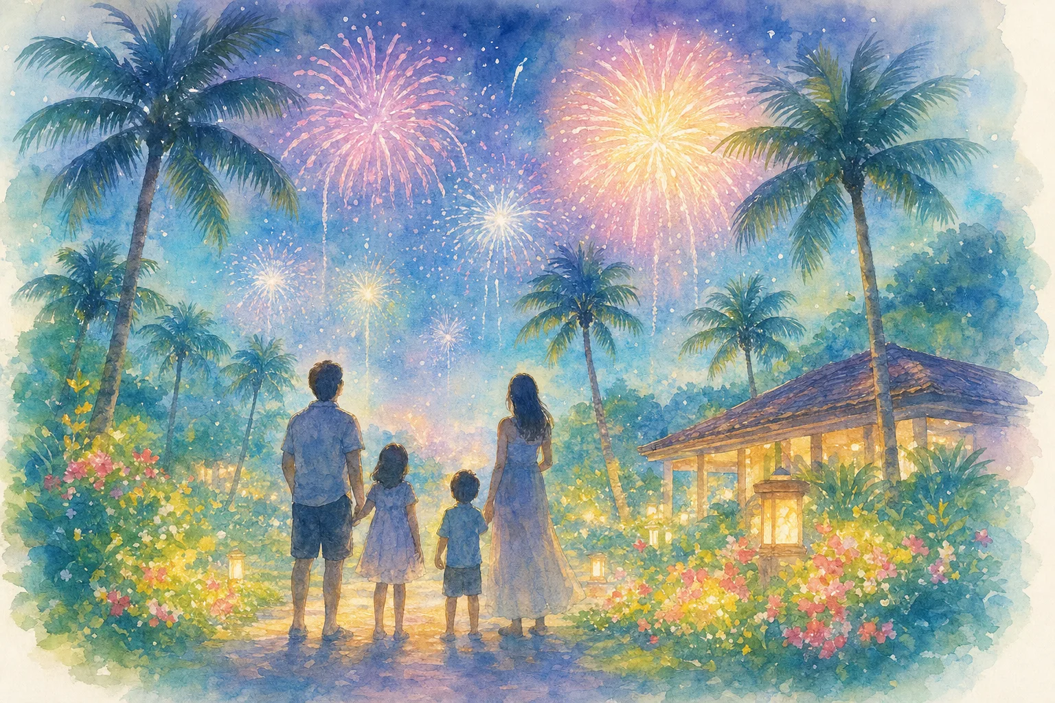 シーガイア夏休み満天花火(フェニックス・シーガイア・リゾート)