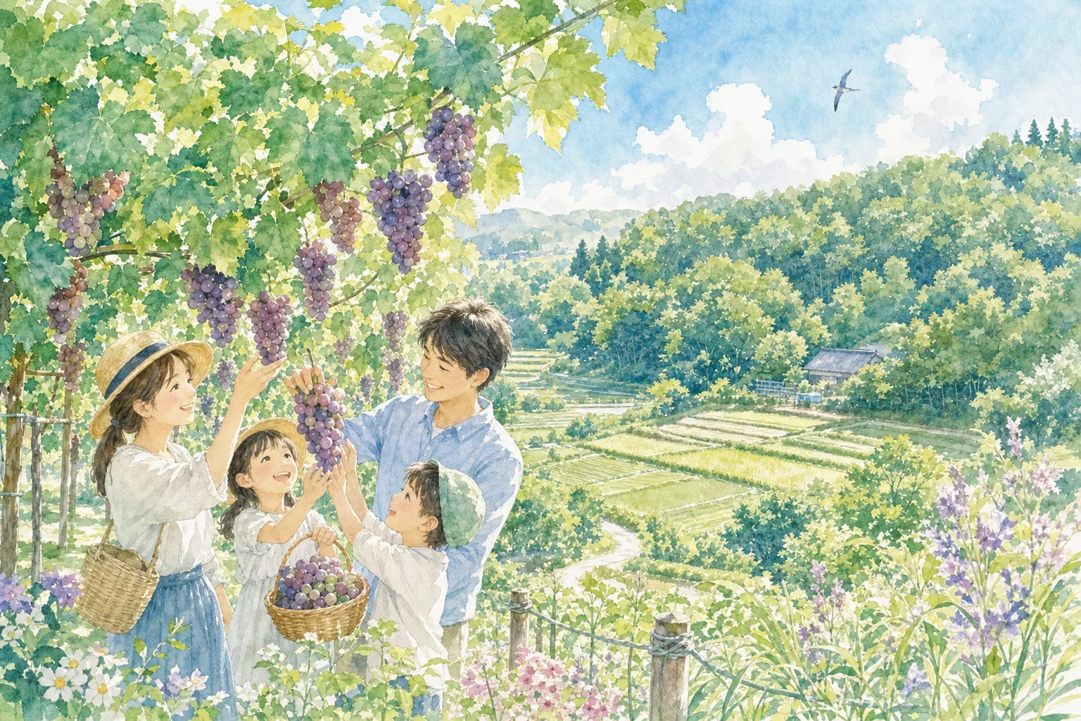 2026年 森のチェルト小野路ぶどう園の味覚狩り 1日満喫コース