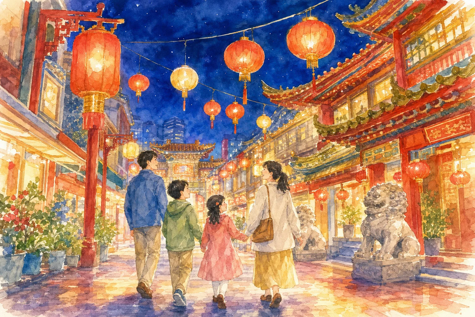2026年 横濵中華街 春節燈花 1日満喫コース