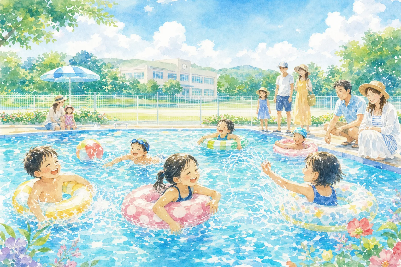 2026年 播磨町 蓮池小学校プール 1日満喫コース